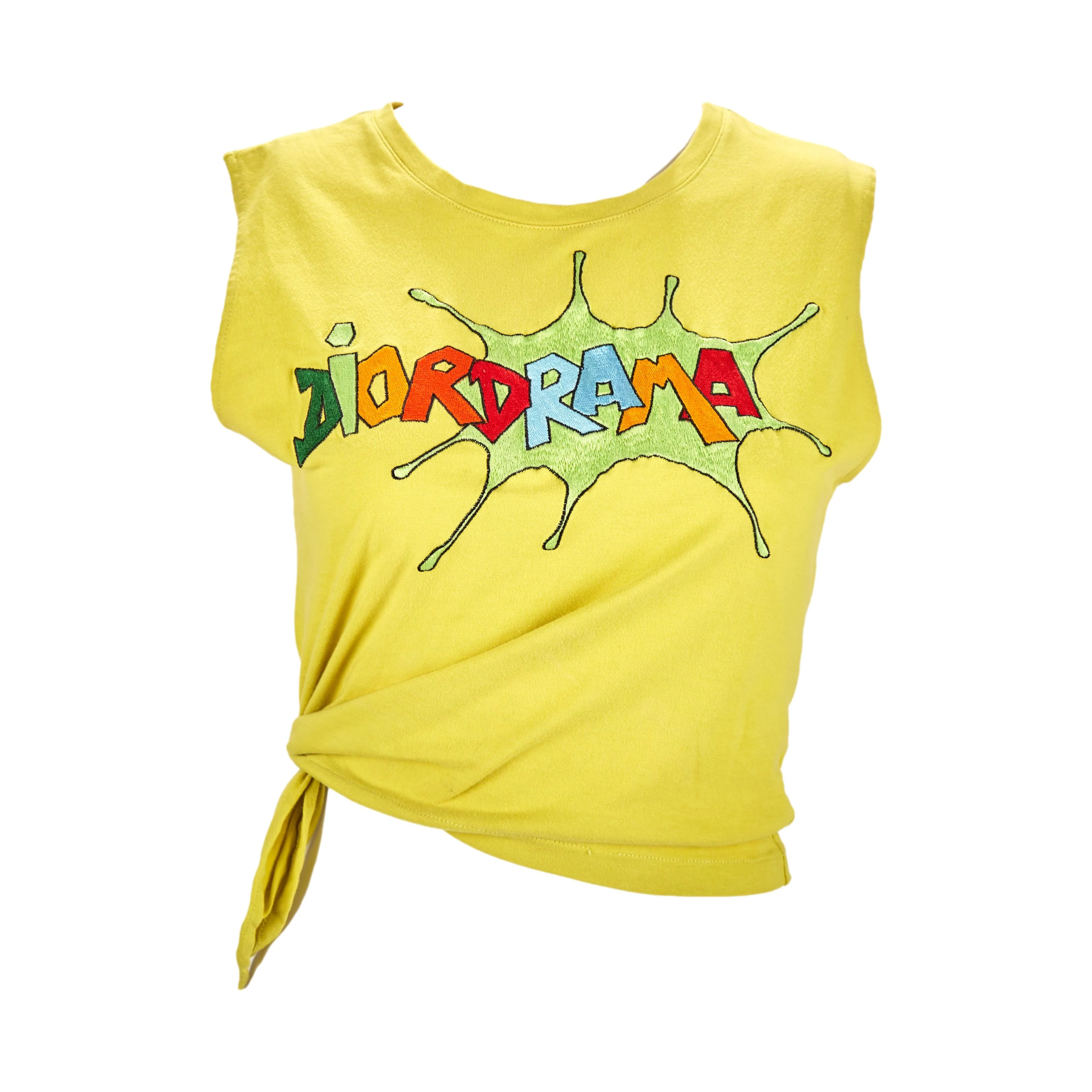 Dior Green 'Diorama' Logo Tank