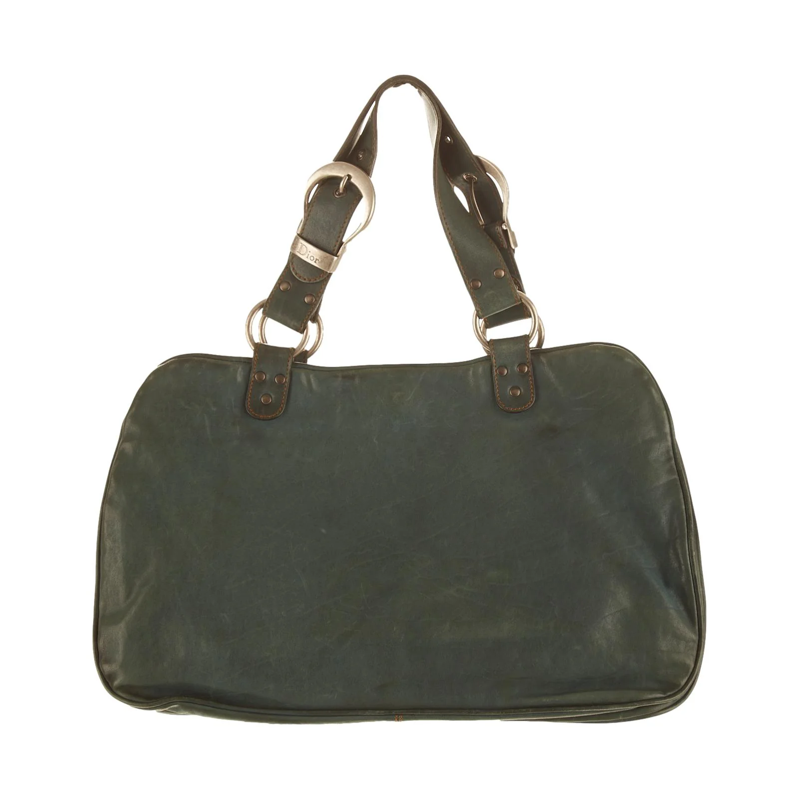 Dior Green Gaucho Shoulder Bag - Image 2