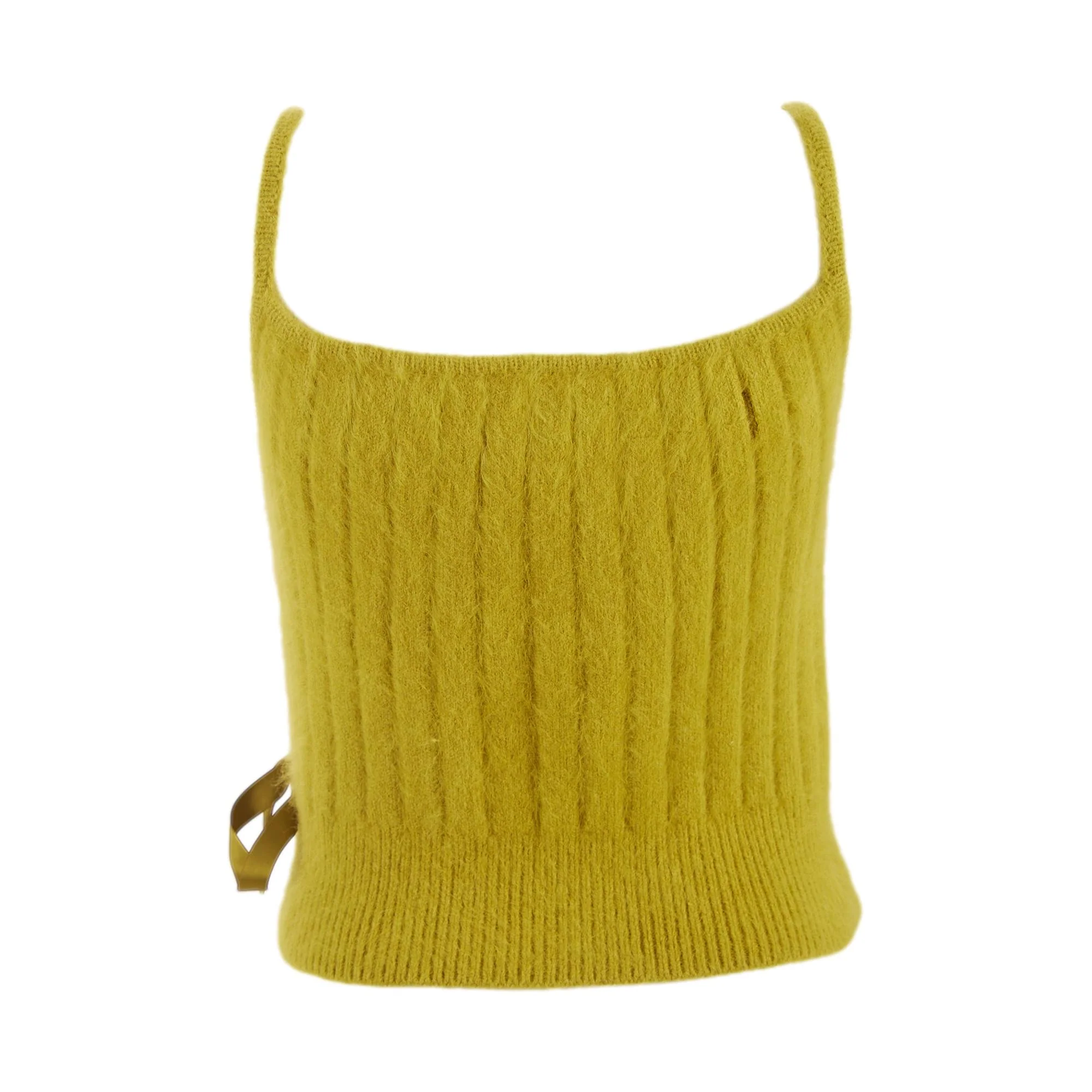 Dior Green Mohair Ribbon Tank - Image 2