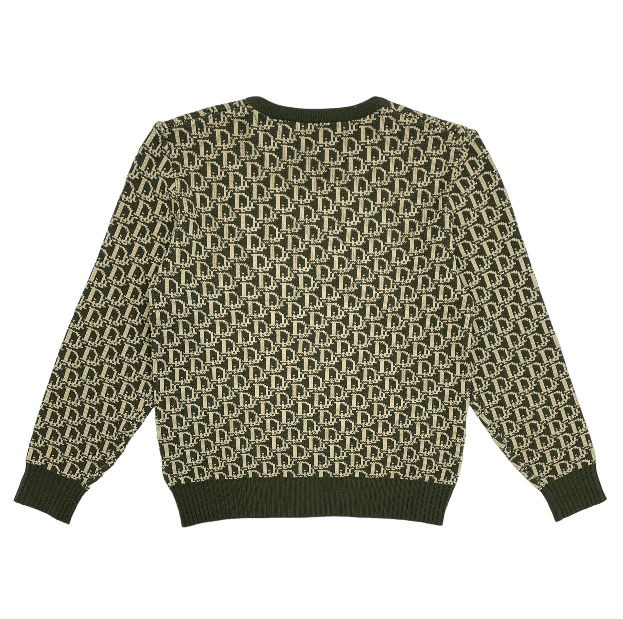 Dior Green Monogram Knit Sweater - Image 2