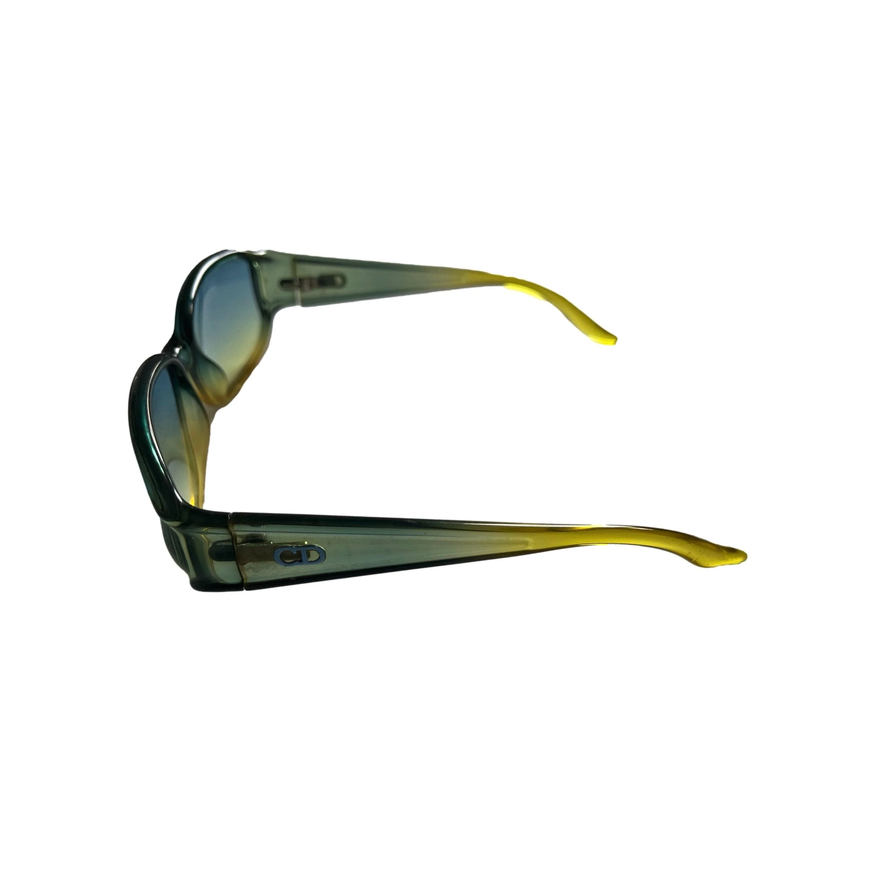 Dior Green Ombre Slim Sunglasses - Image 2