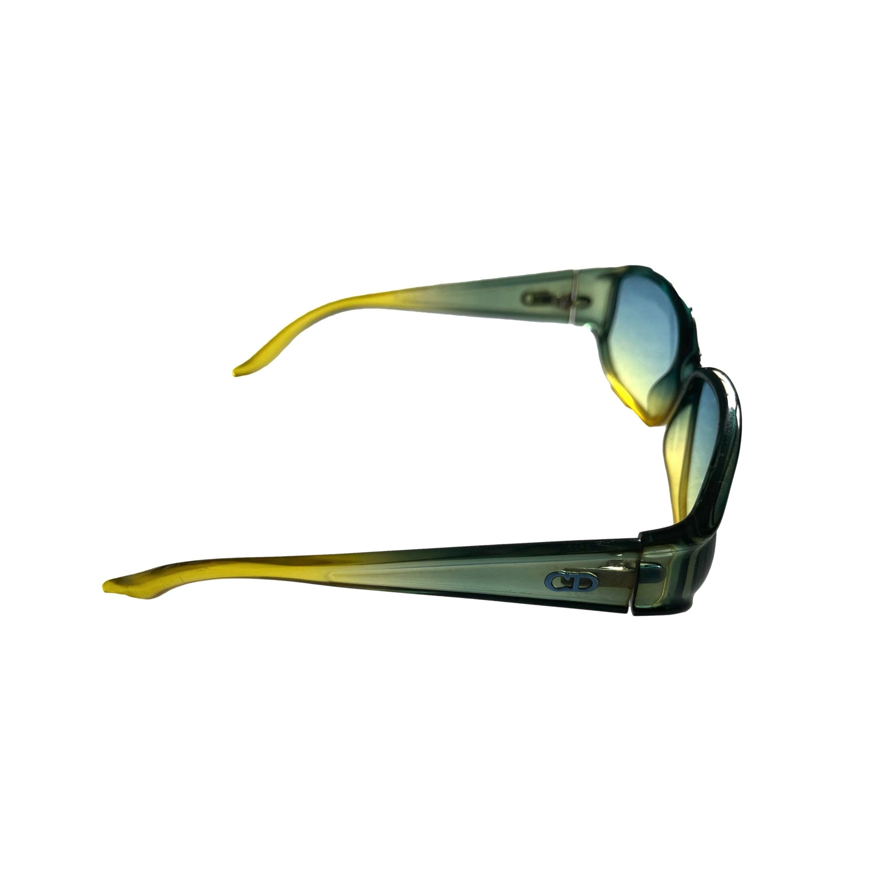 Dior Green Ombre Slim Sunglasses - Image 3