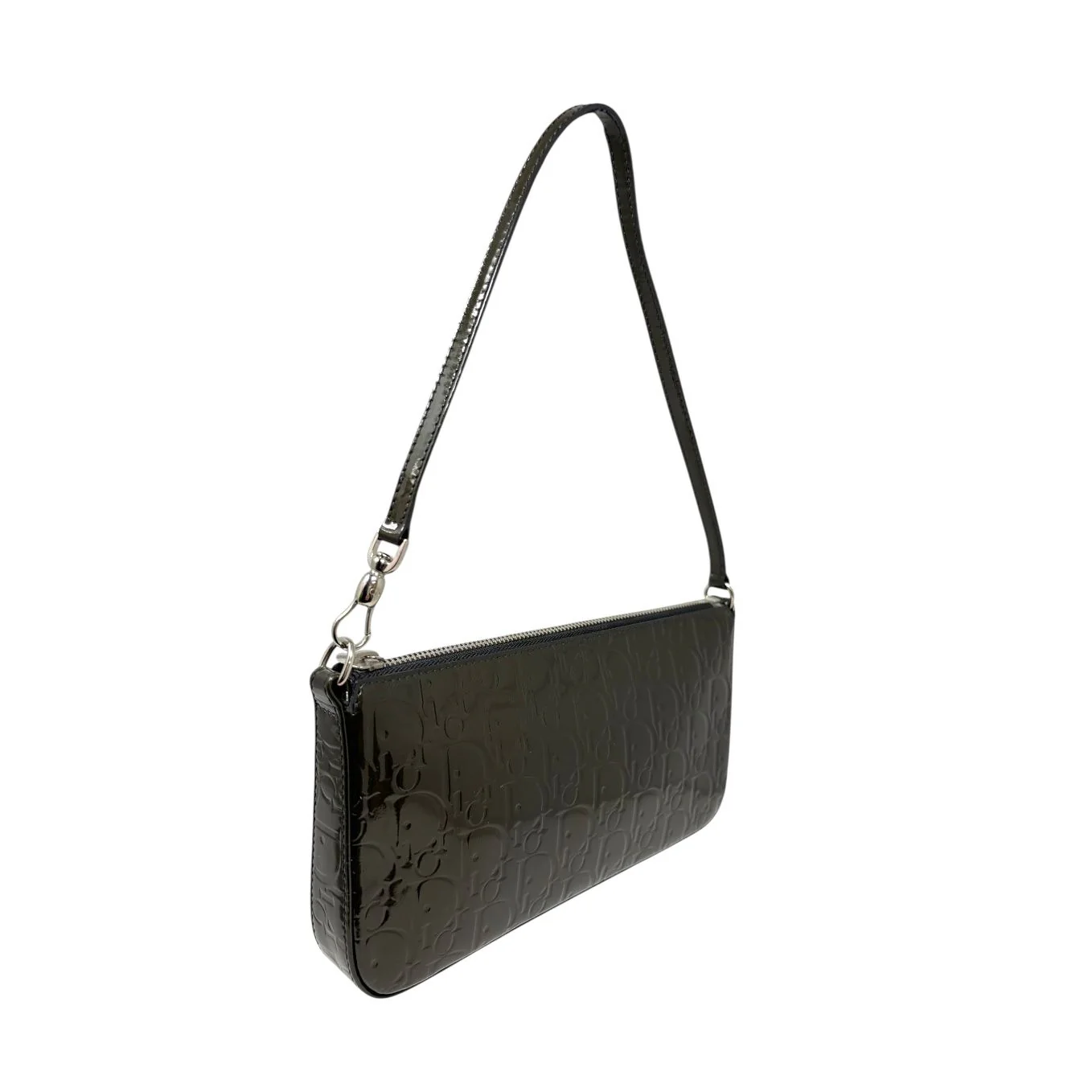 Dior Green Patent Shoulder Bag - Image 3