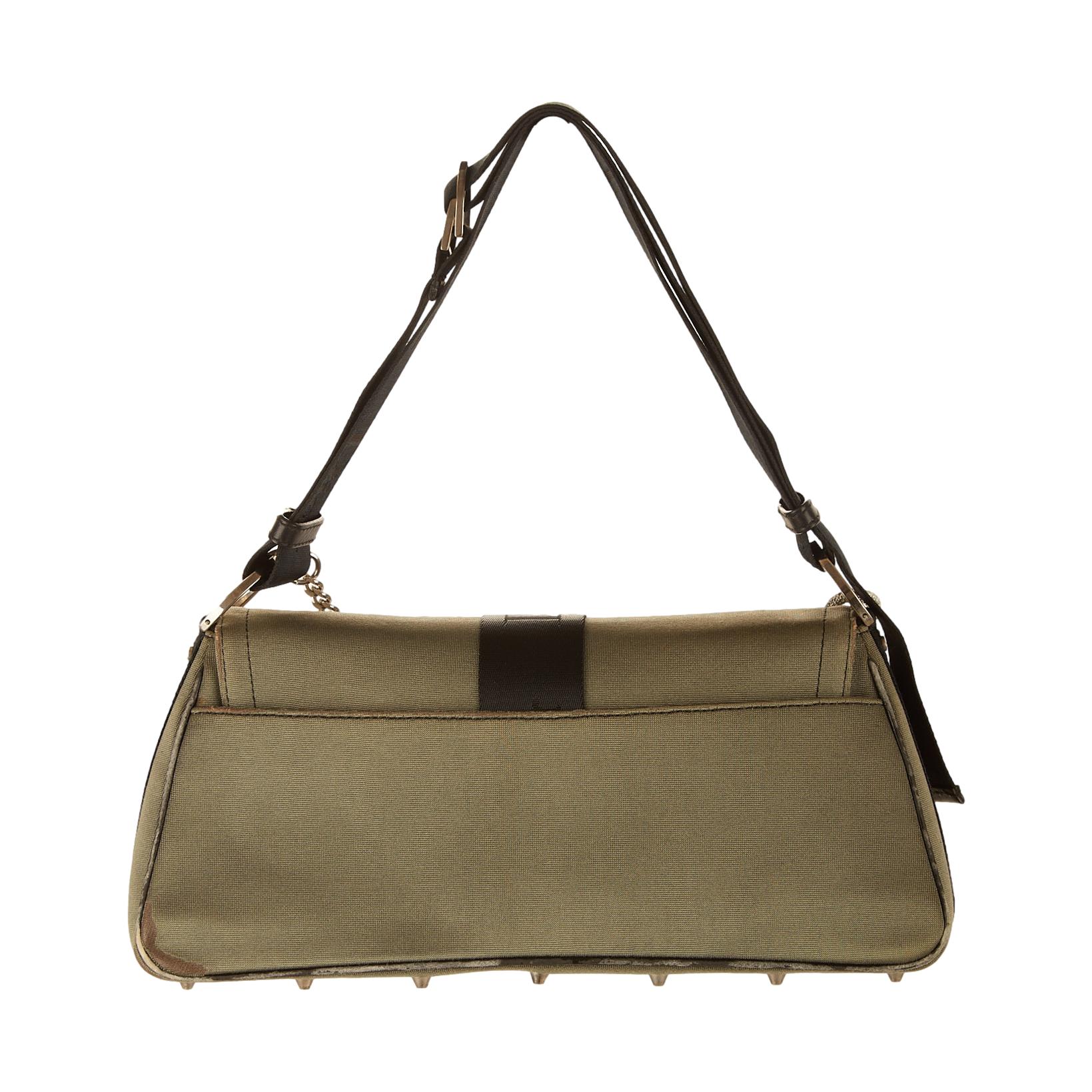 Dior Green Rhinestone Hardcore 2Way Bag - Image 2
