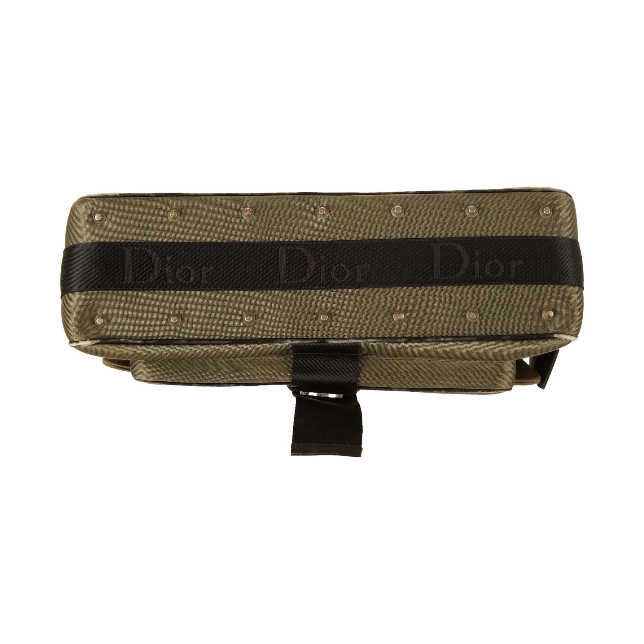 Dior Green Rhinestone Hardcore 2Way Bag - Image 3