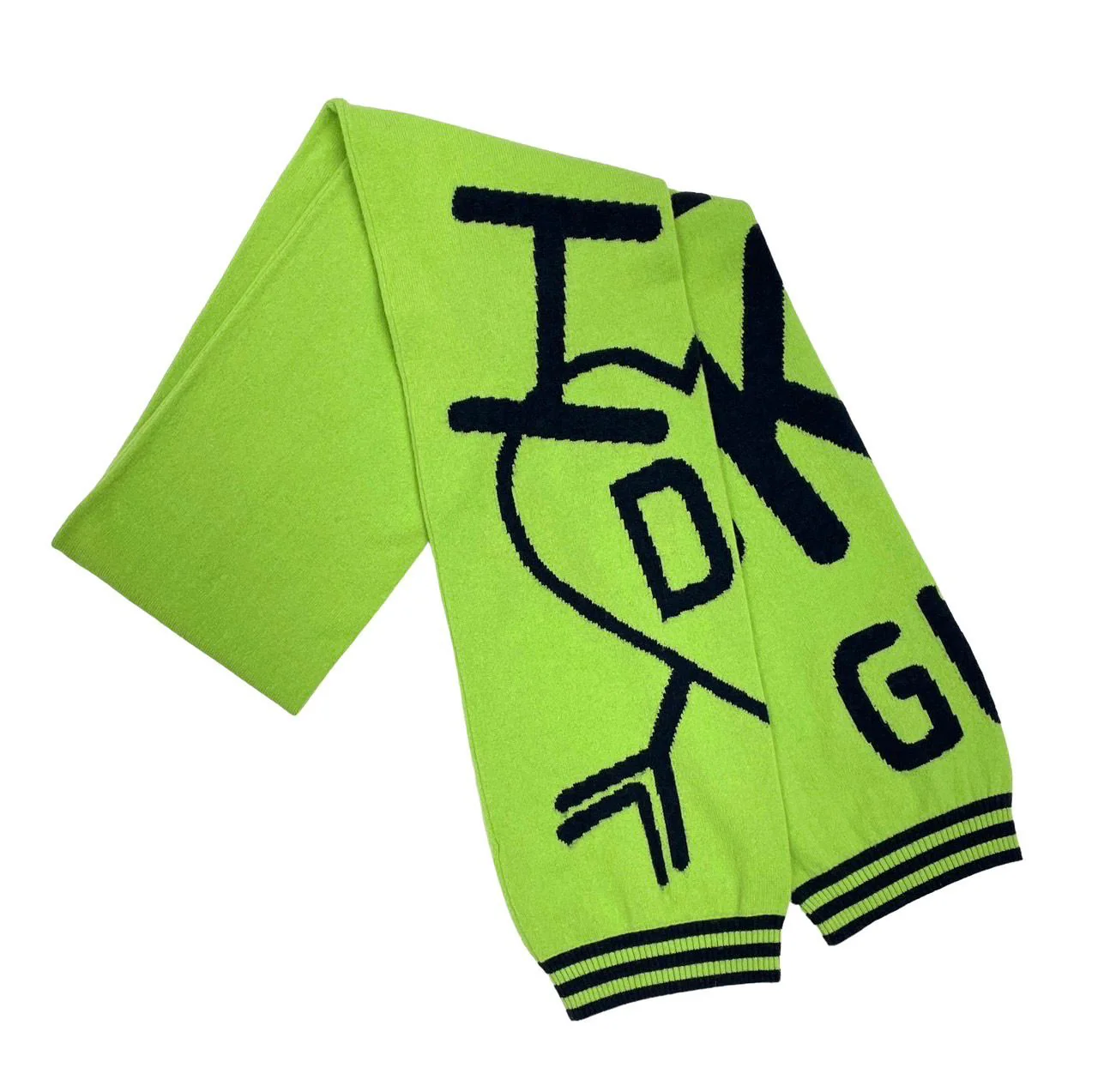 Dior Green Skool Girl Scarf - Image 2