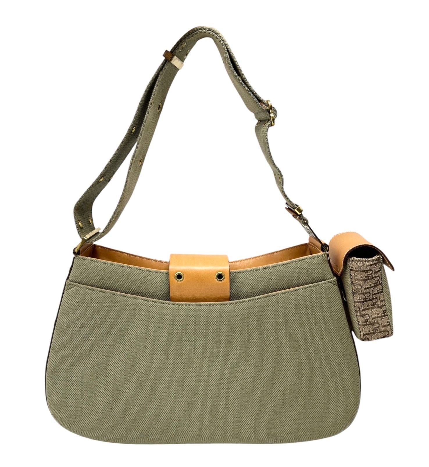 Dior Army Green + Tan Columbus Bag - Image 3