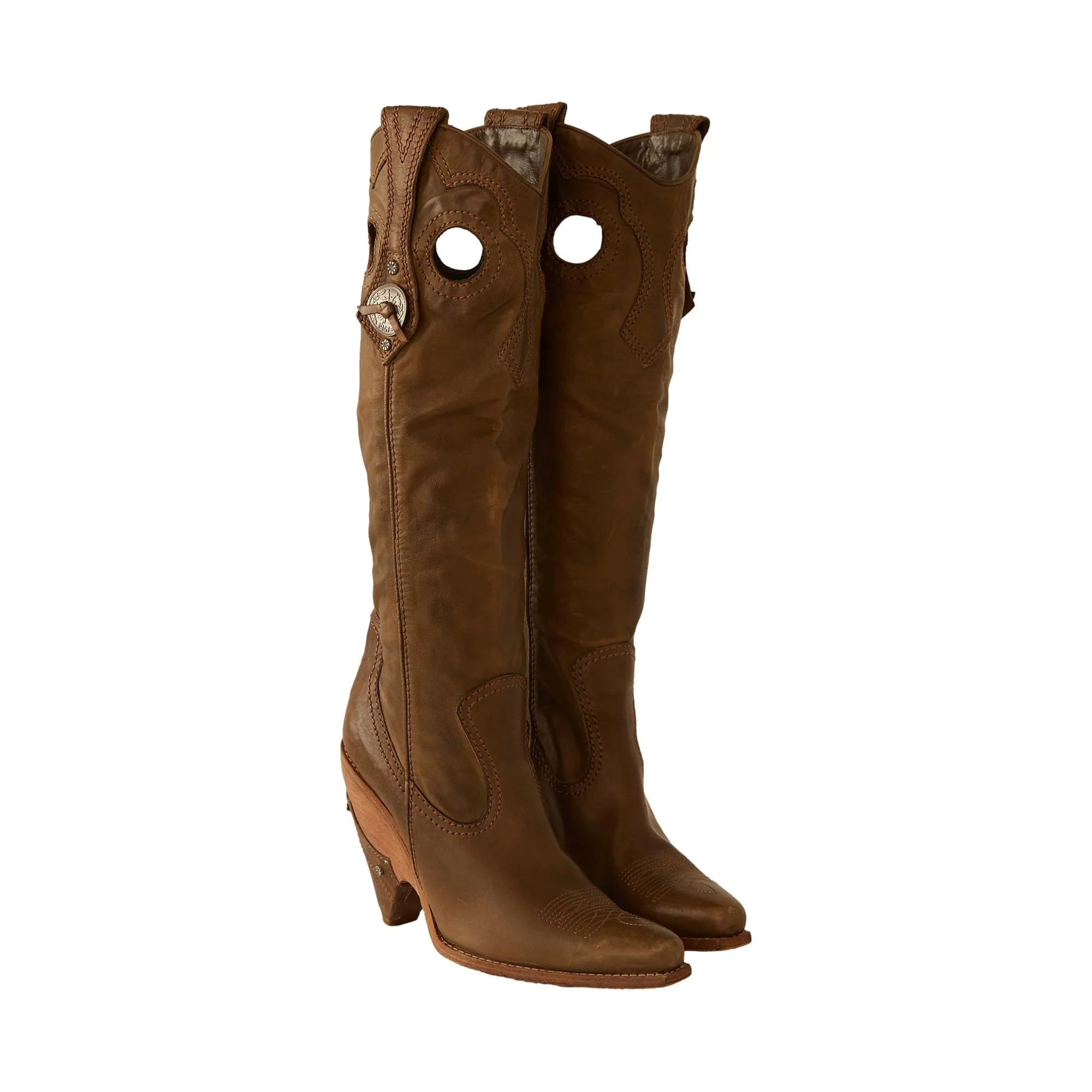 Dior Brown Western Boots - Image 2