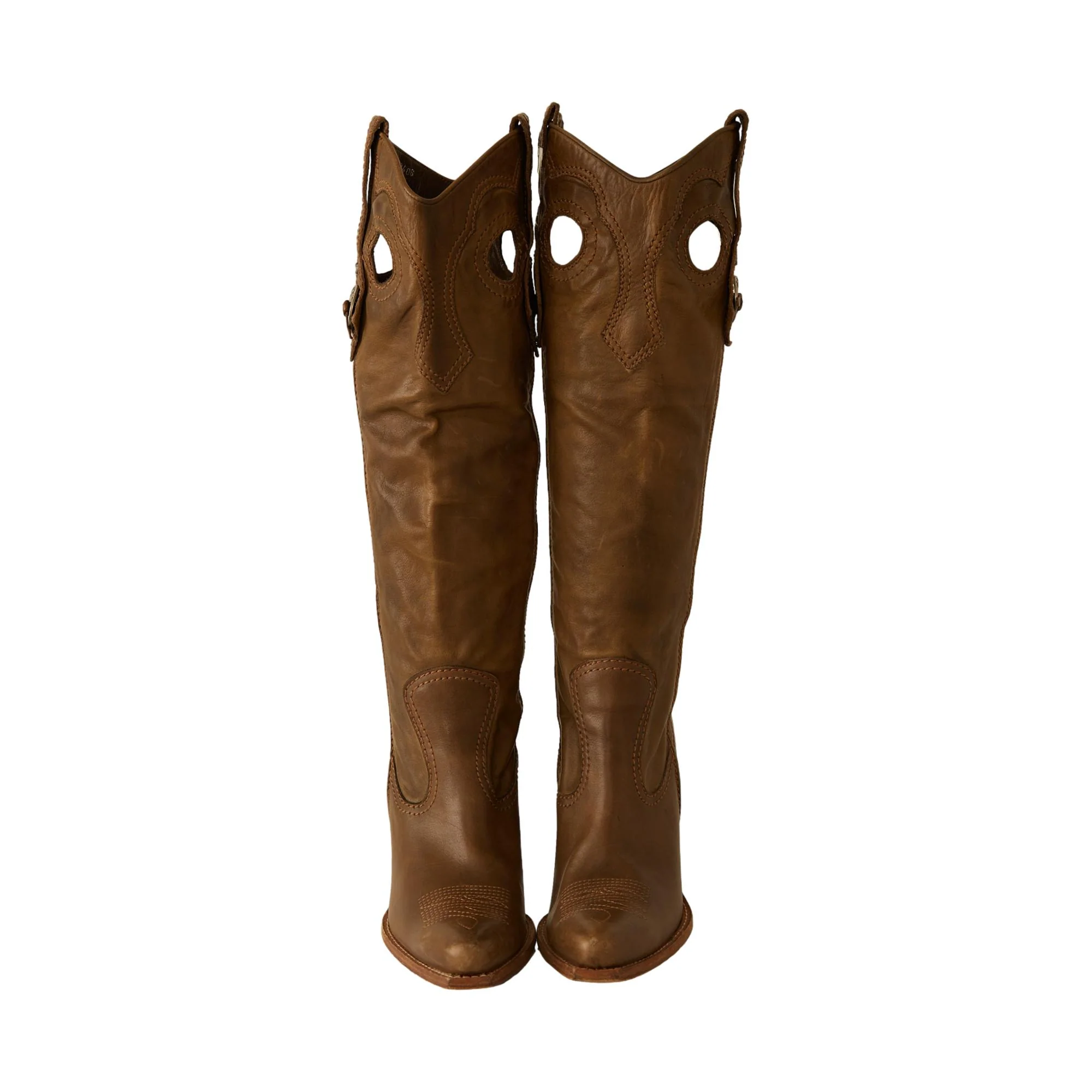 Dior Brown Western Boots - Image 3