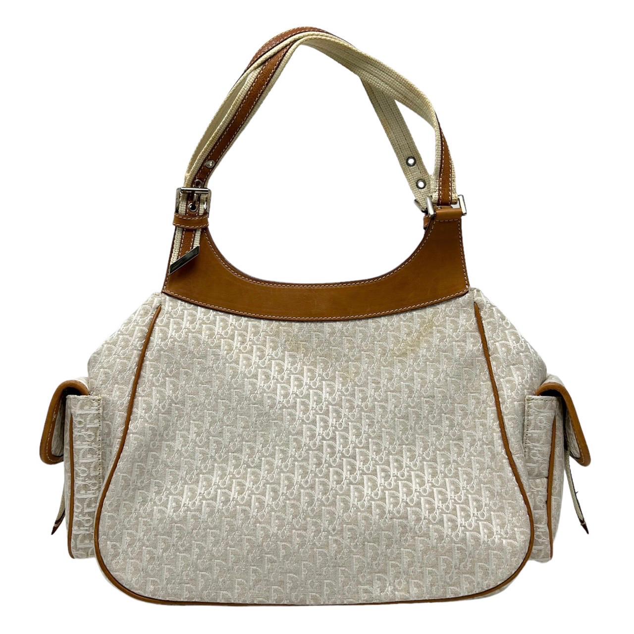 Dior Ivory Logo Pocket Shoulder Bag - Image 2