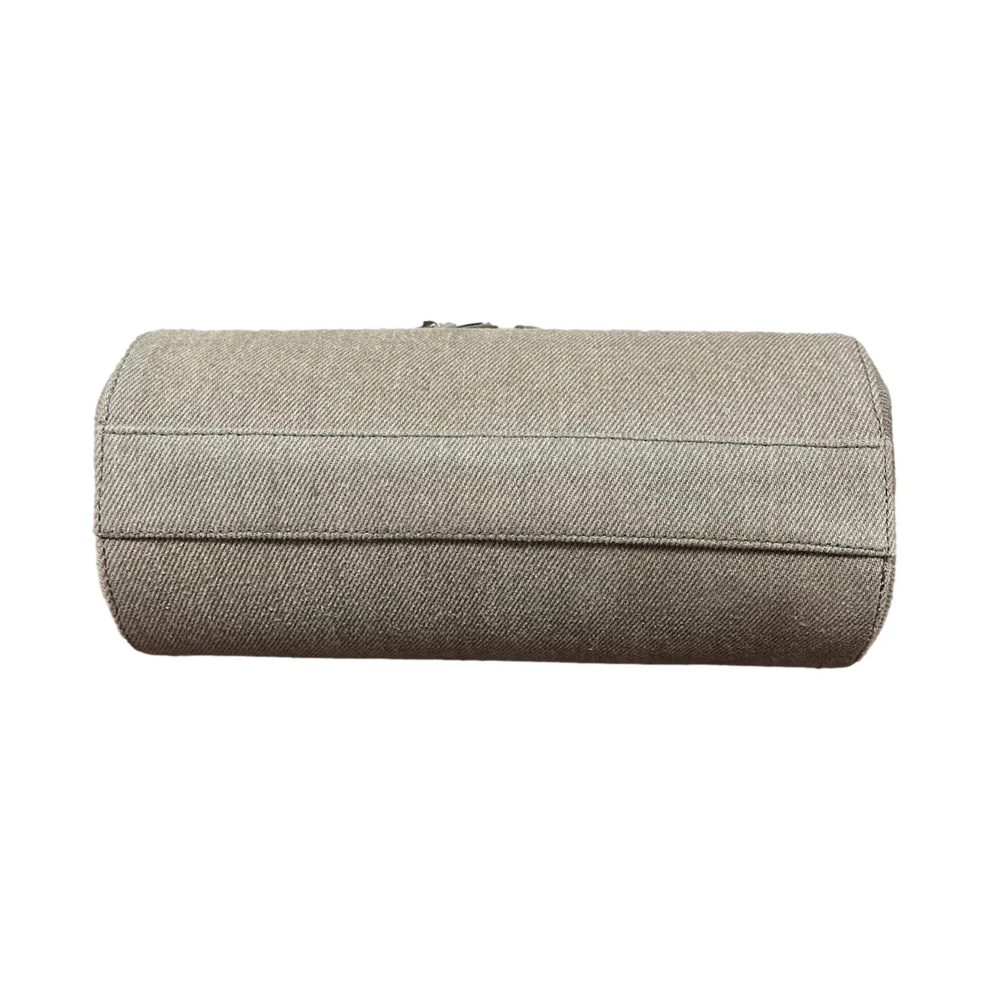 Dior Grey Mini Logo Top Handle Bag - Image 3