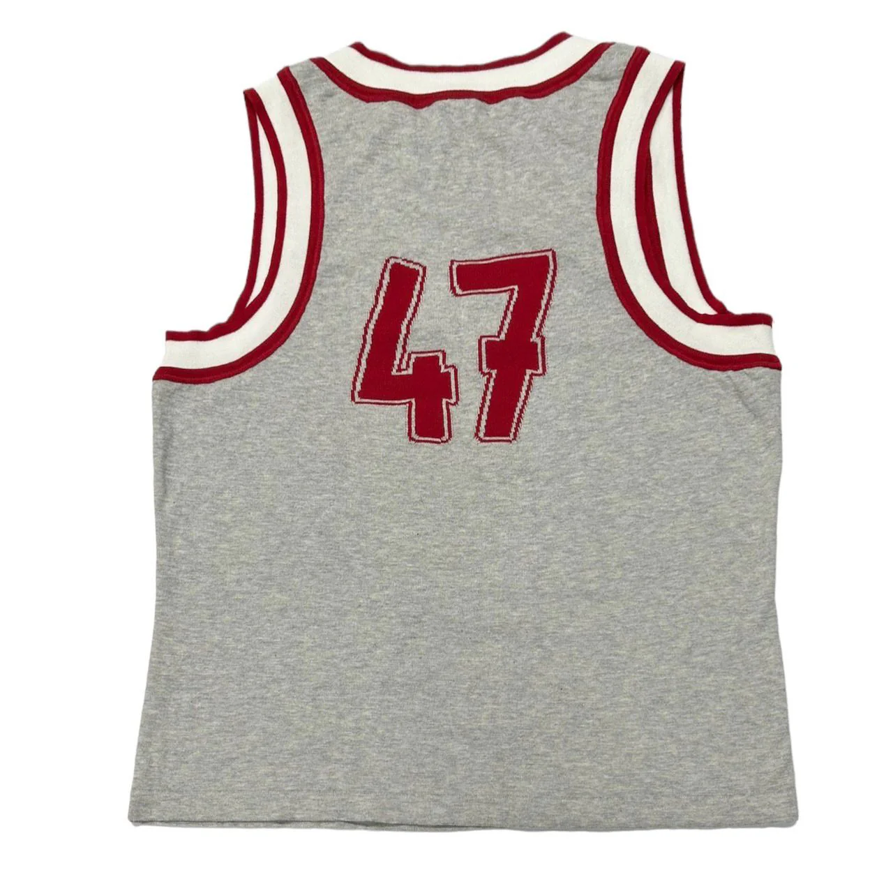 Dior Grey Varsity Logo Tank Top - Image 2