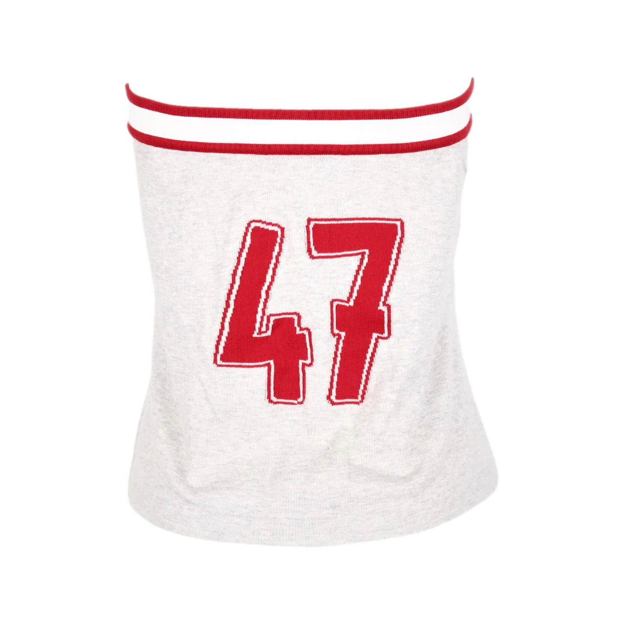 Dior Grey Varsity Logo Tube Top - Image 2