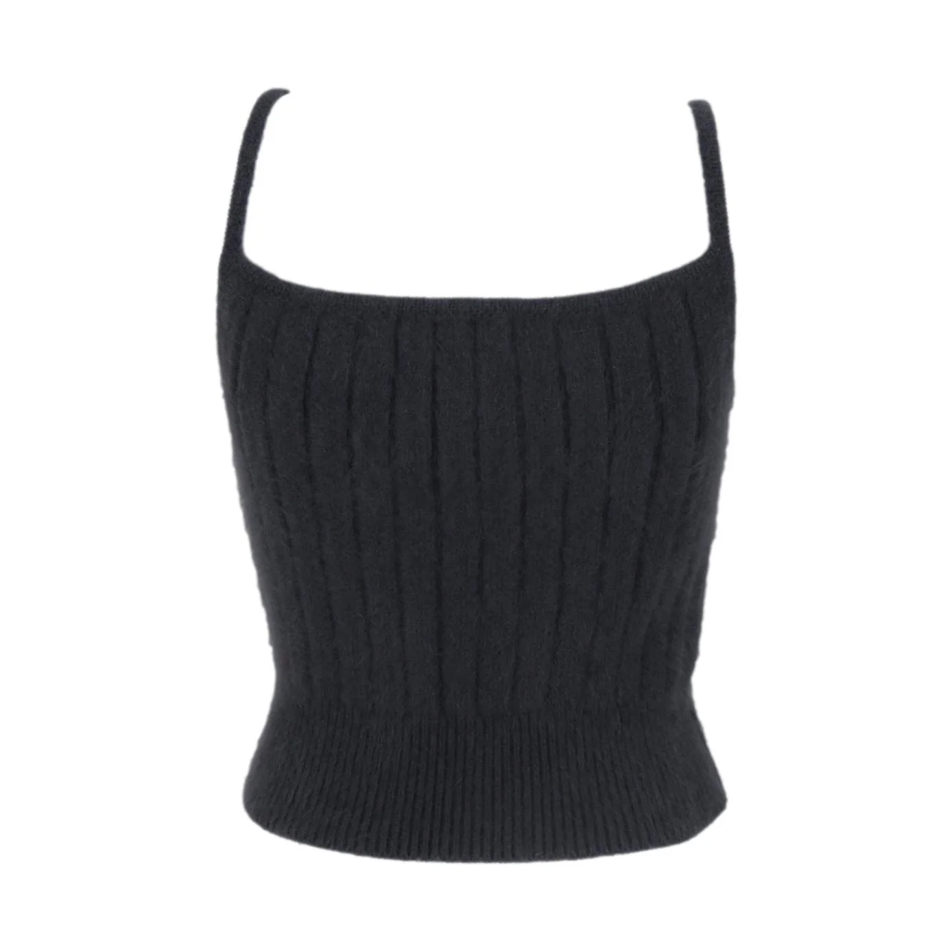 Dior Grey Wool Crop Tank - Image 2