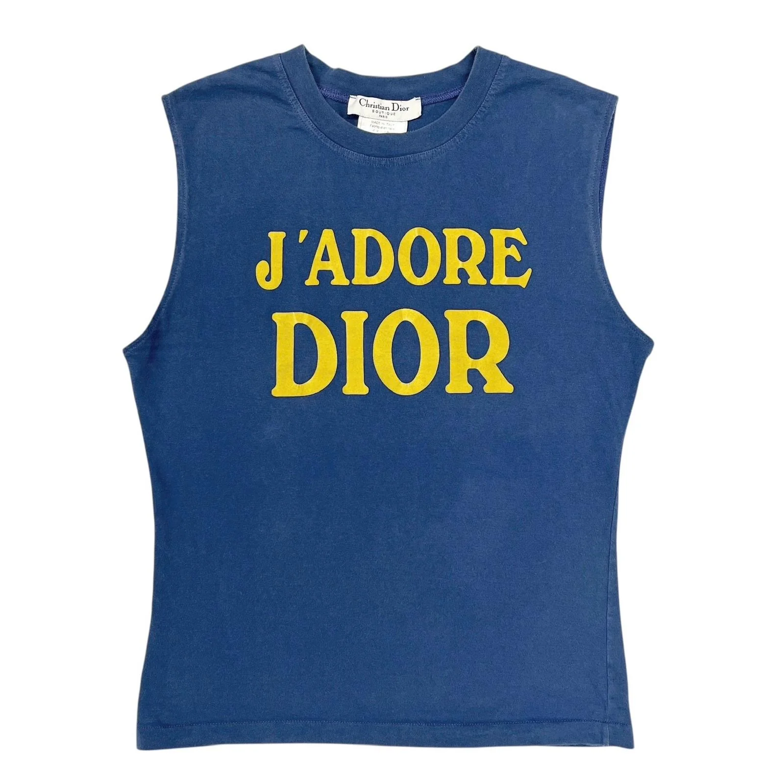 Dior ‘J’adore’ Blue Logo Tank