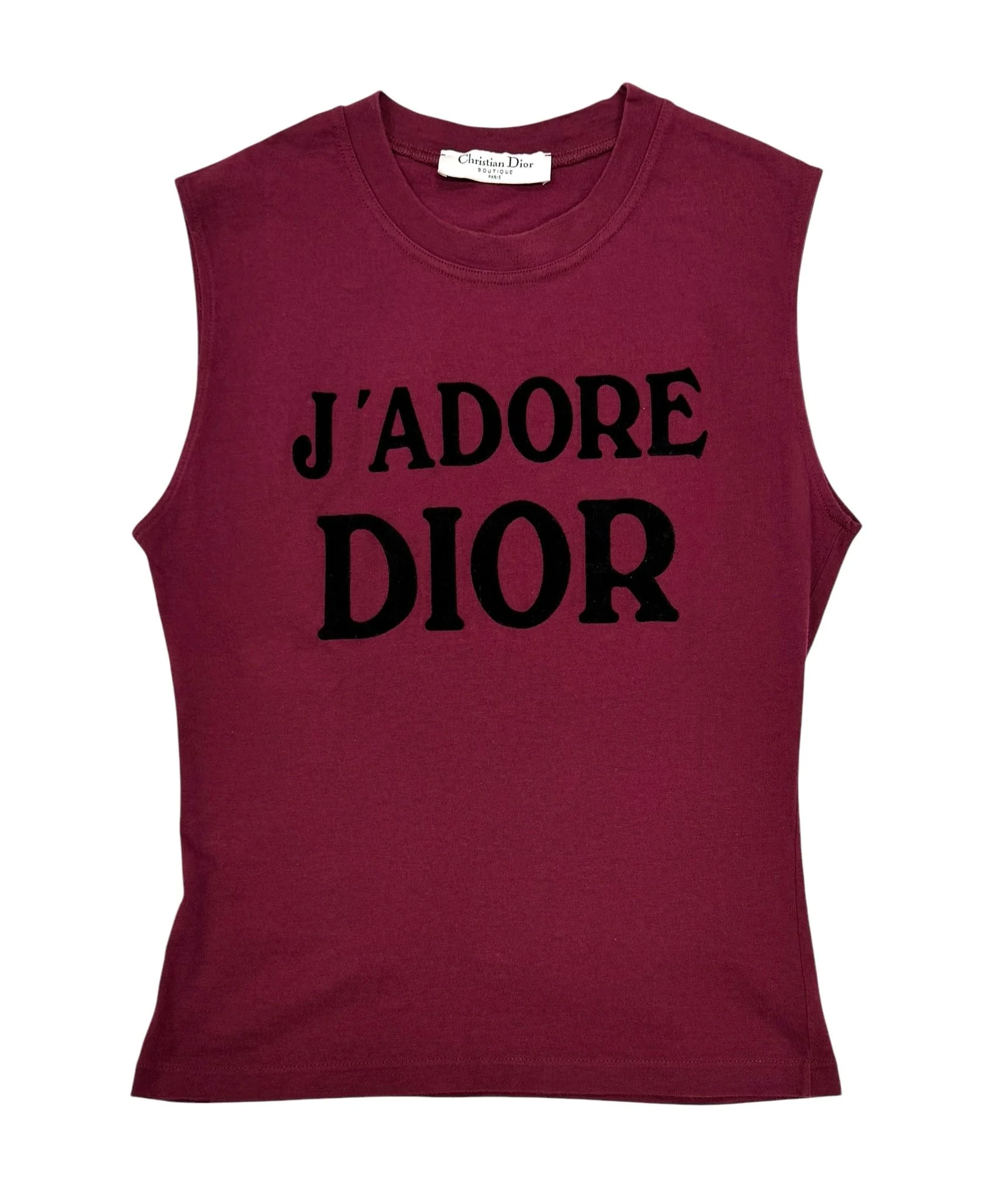 Dior J’adore Burgundy Logo Tank