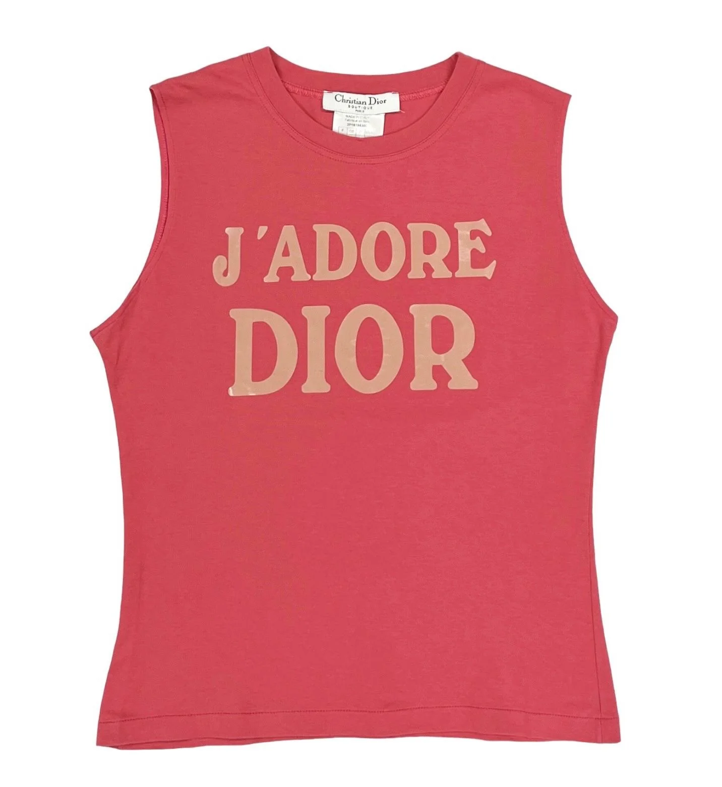 Dior J’adore Pink Logo Tank