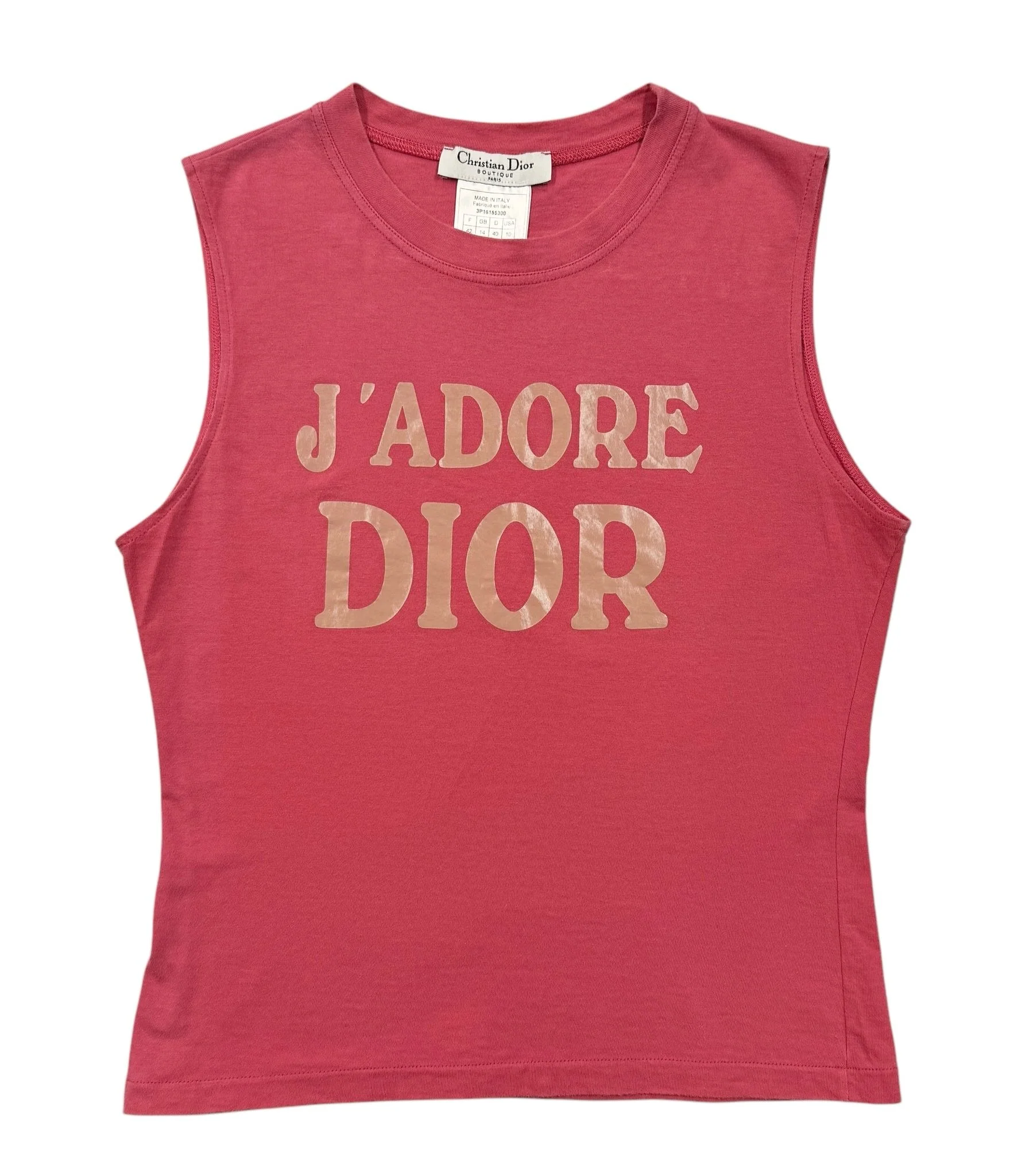 Dior J’adore Pink Logo Tank