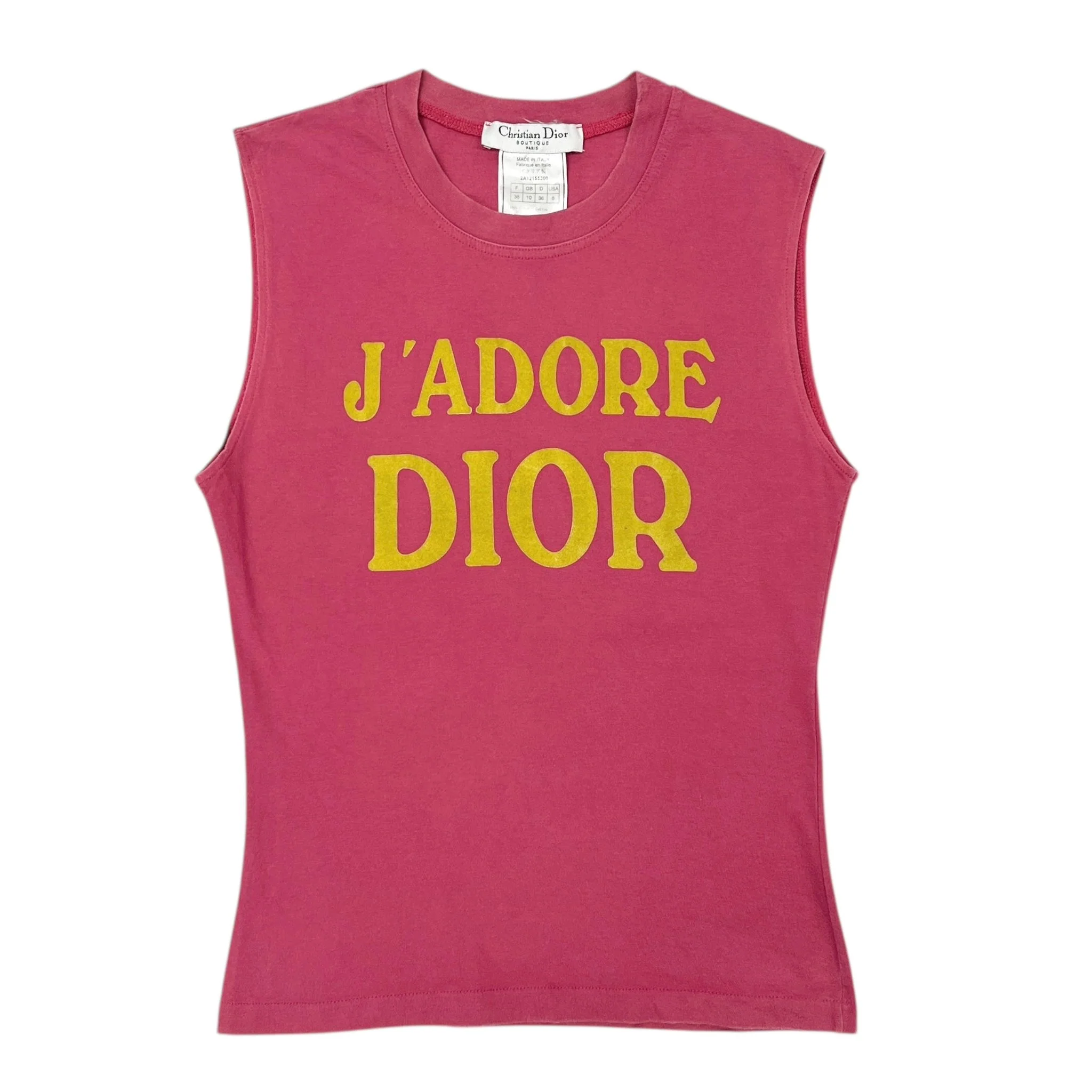 Dior J’adore Pink Logo Tank