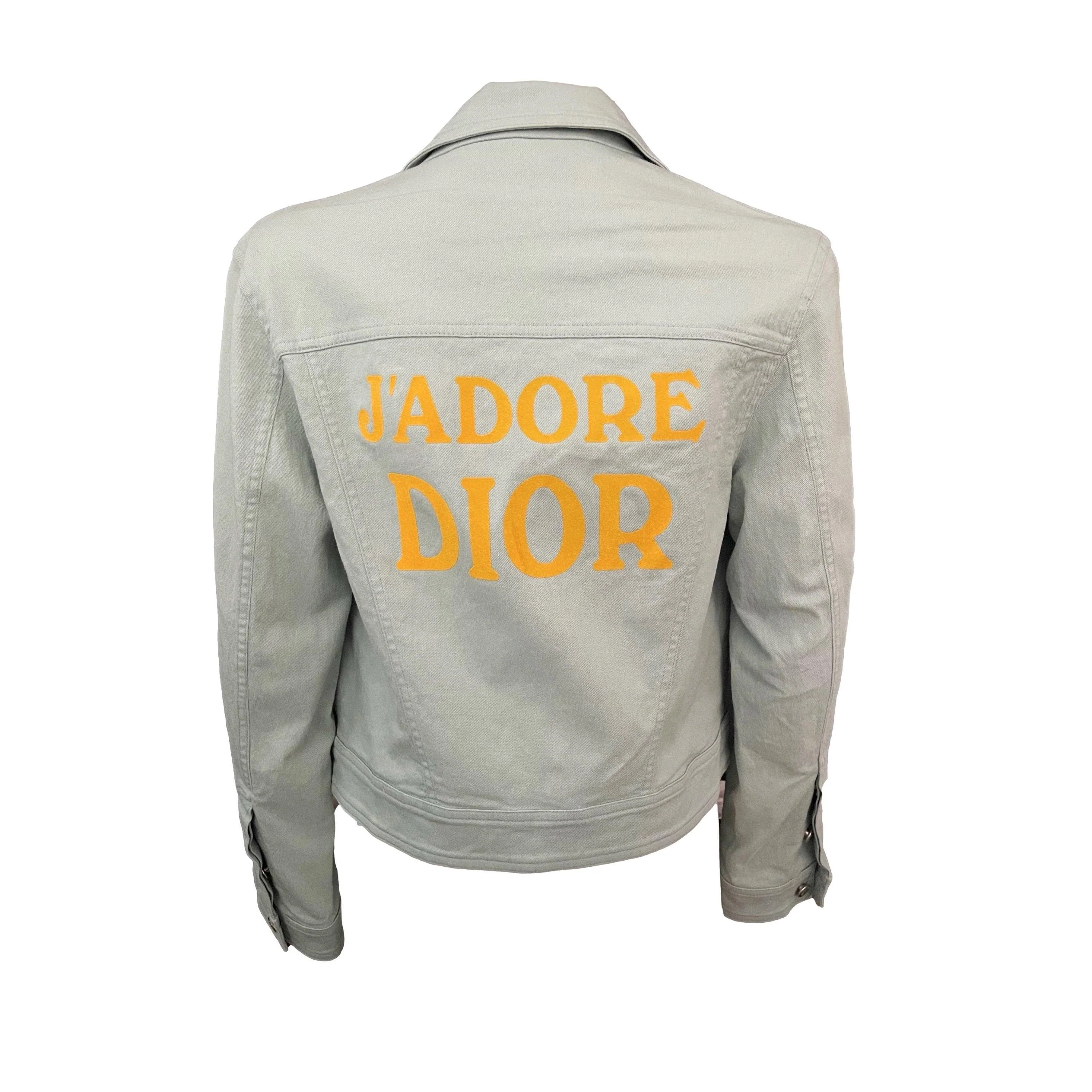 Dior J’adore Baby Blue Logo Jacket