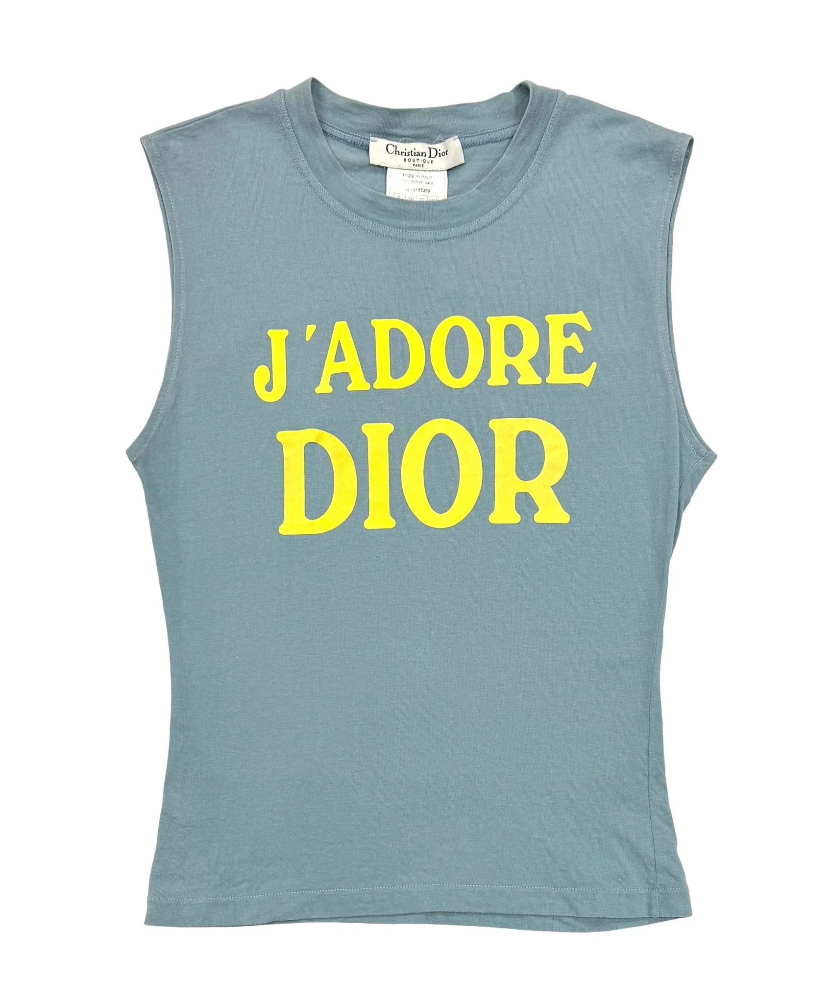 Dior Jadore Baby Blue Logo Tank