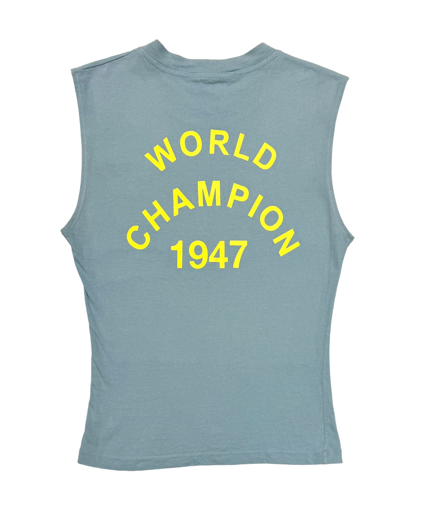 Dior Jadore Baby Blue Logo Tank - Image 2