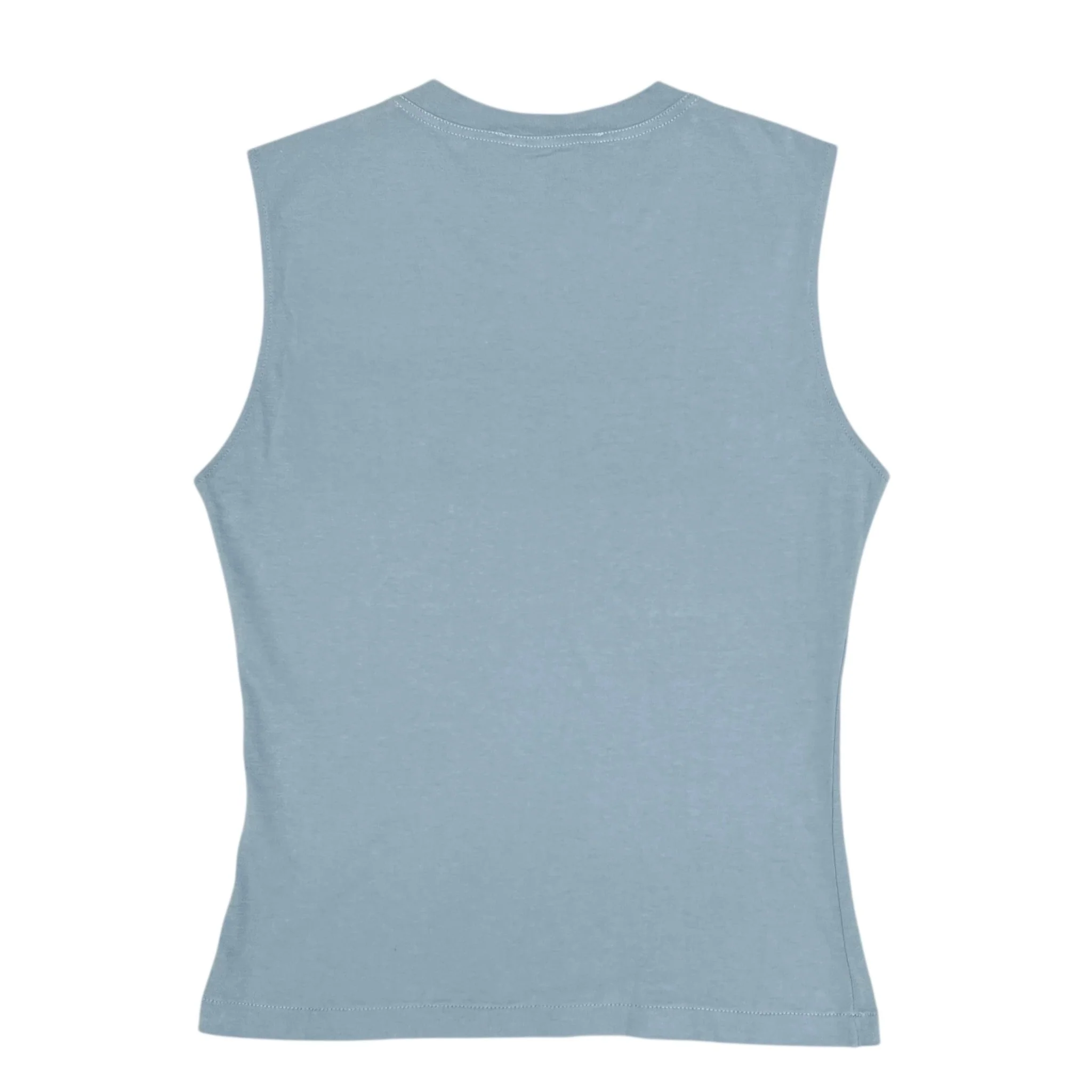 Dior 'J'Adore' Baby Blue Stitched Tank - Image 2