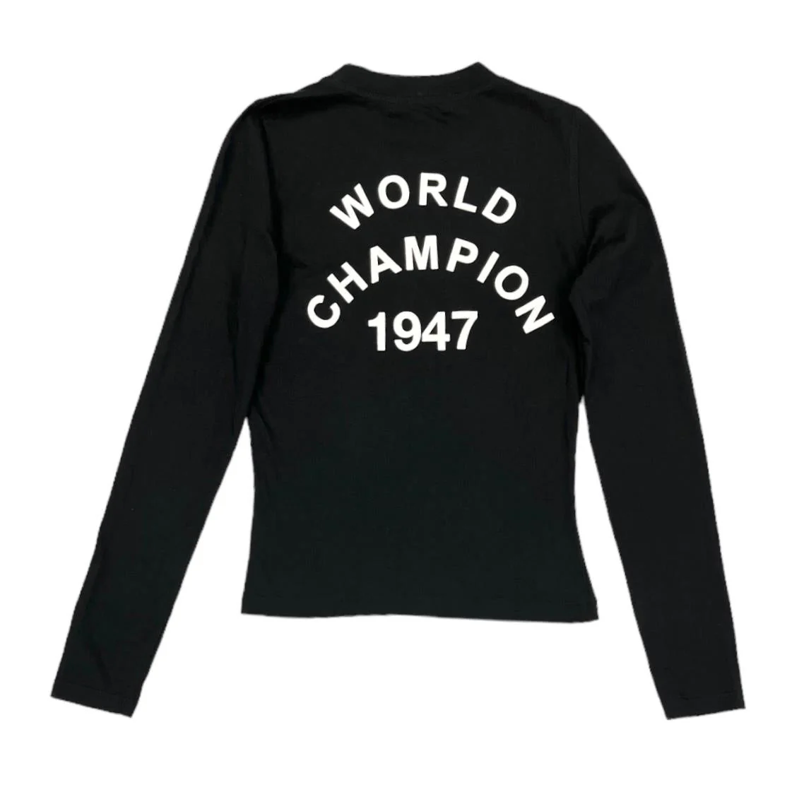 Dior 'J'Adore' Black Logo Long Sleeve Top - Image 2