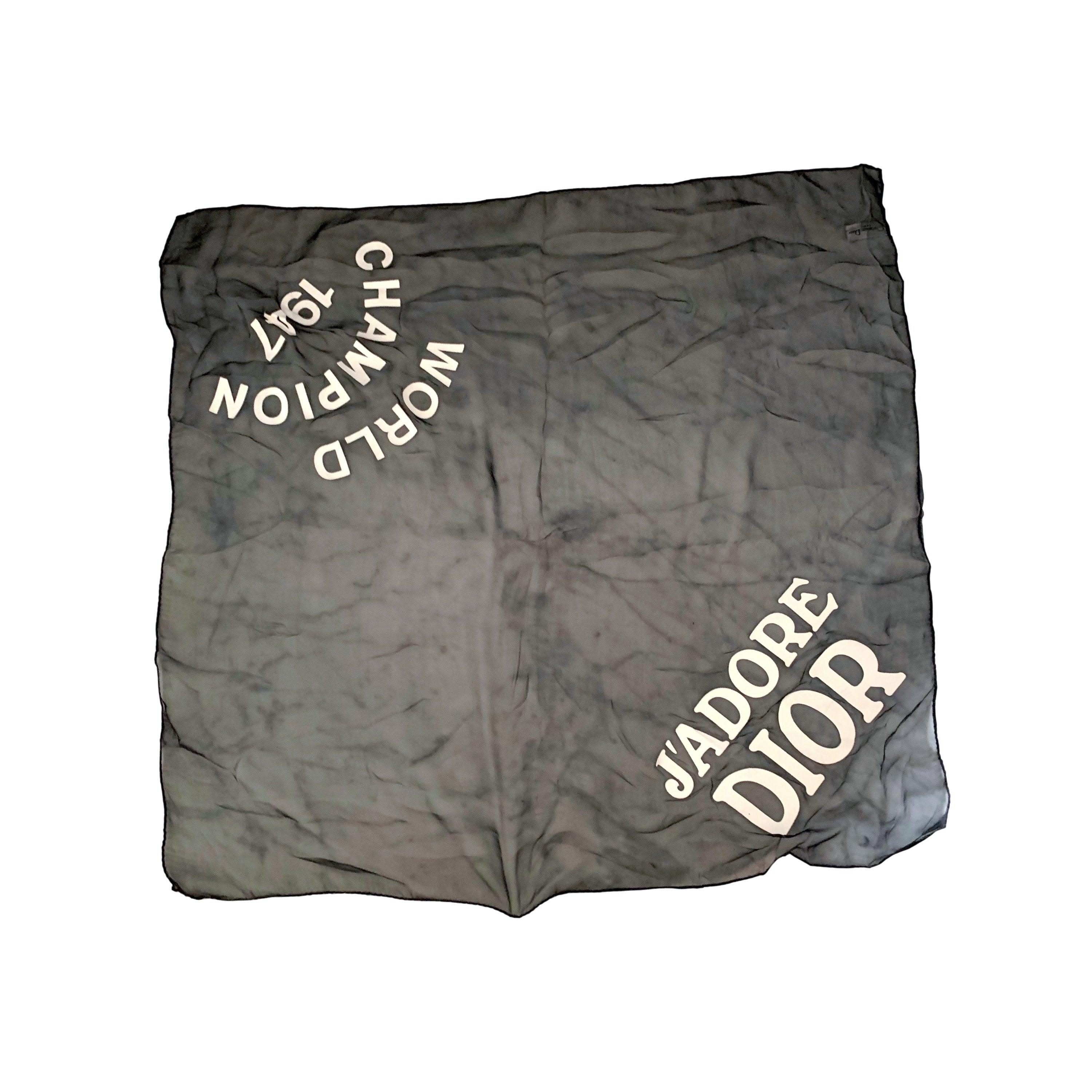 Dior J'Adore Black Sheer Scarf
