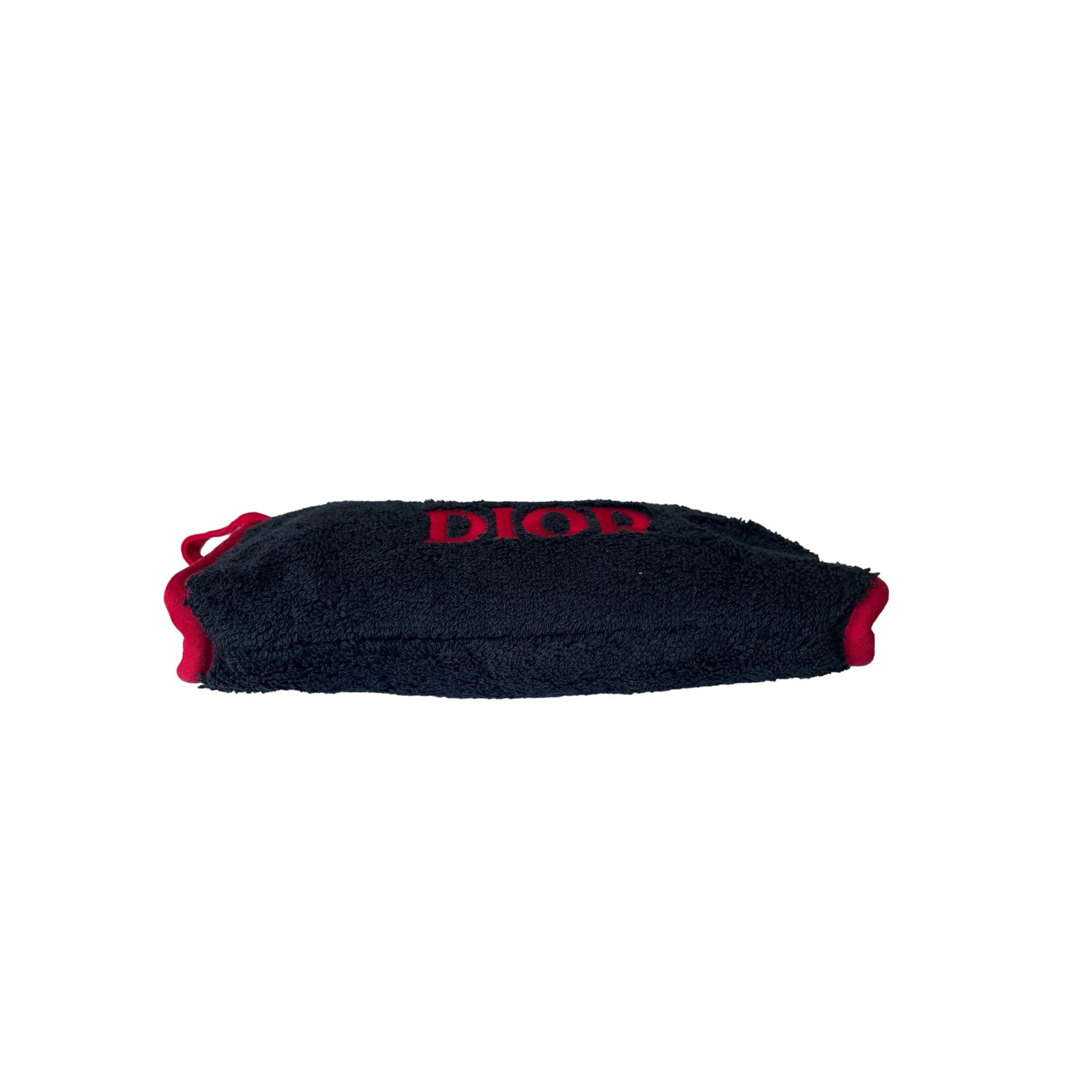 Dior J'Adore Black Terrycloth Pouch - Image 3