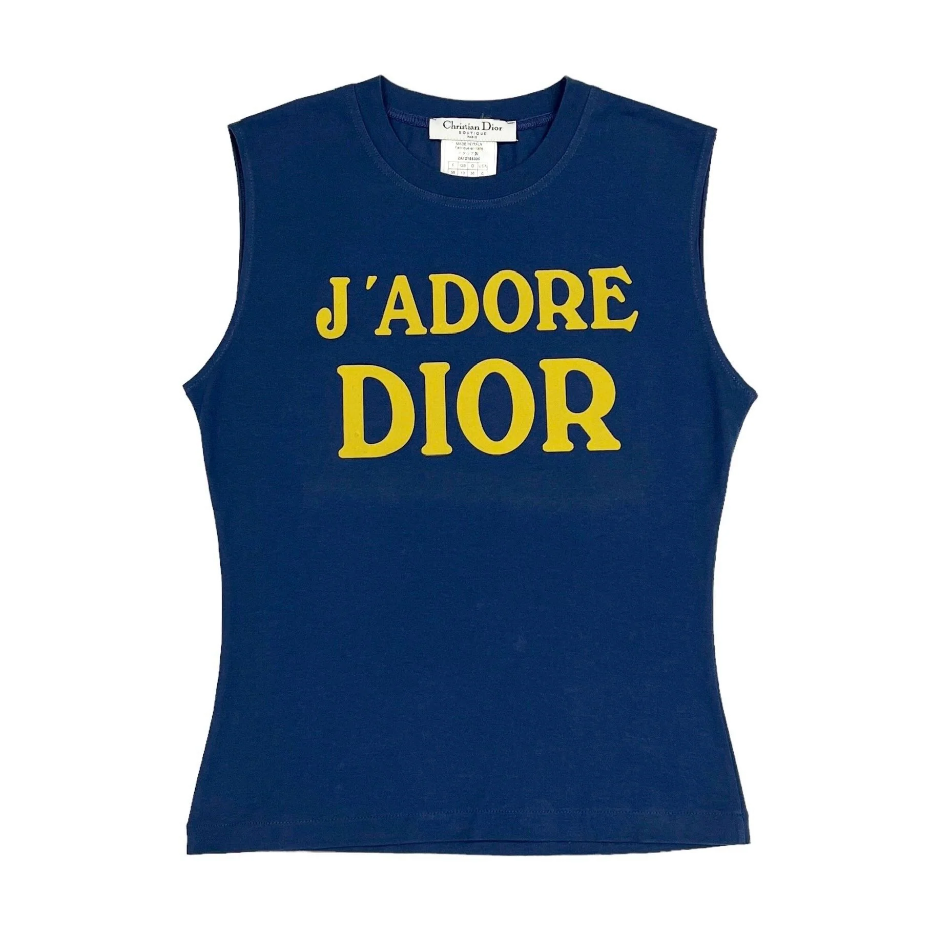 Dior Jadore Blue Logo Tank