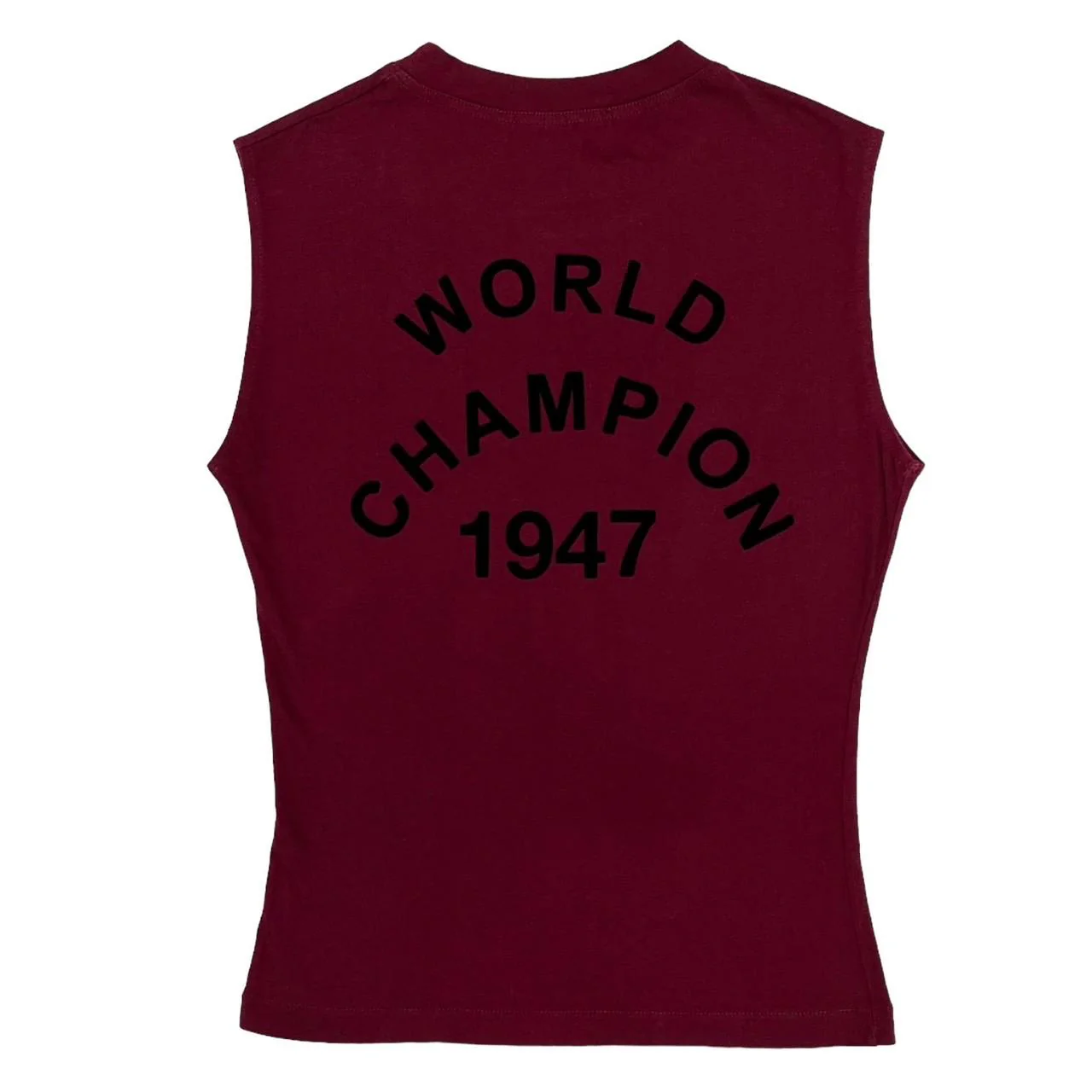 Dior J'Adore Burgundy Logo Tank Top - Image 2