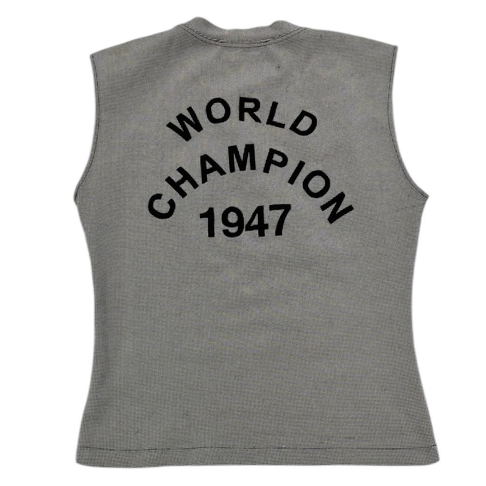 Dior 'J'Adore' Houndstooth Logo Tank - Image 2