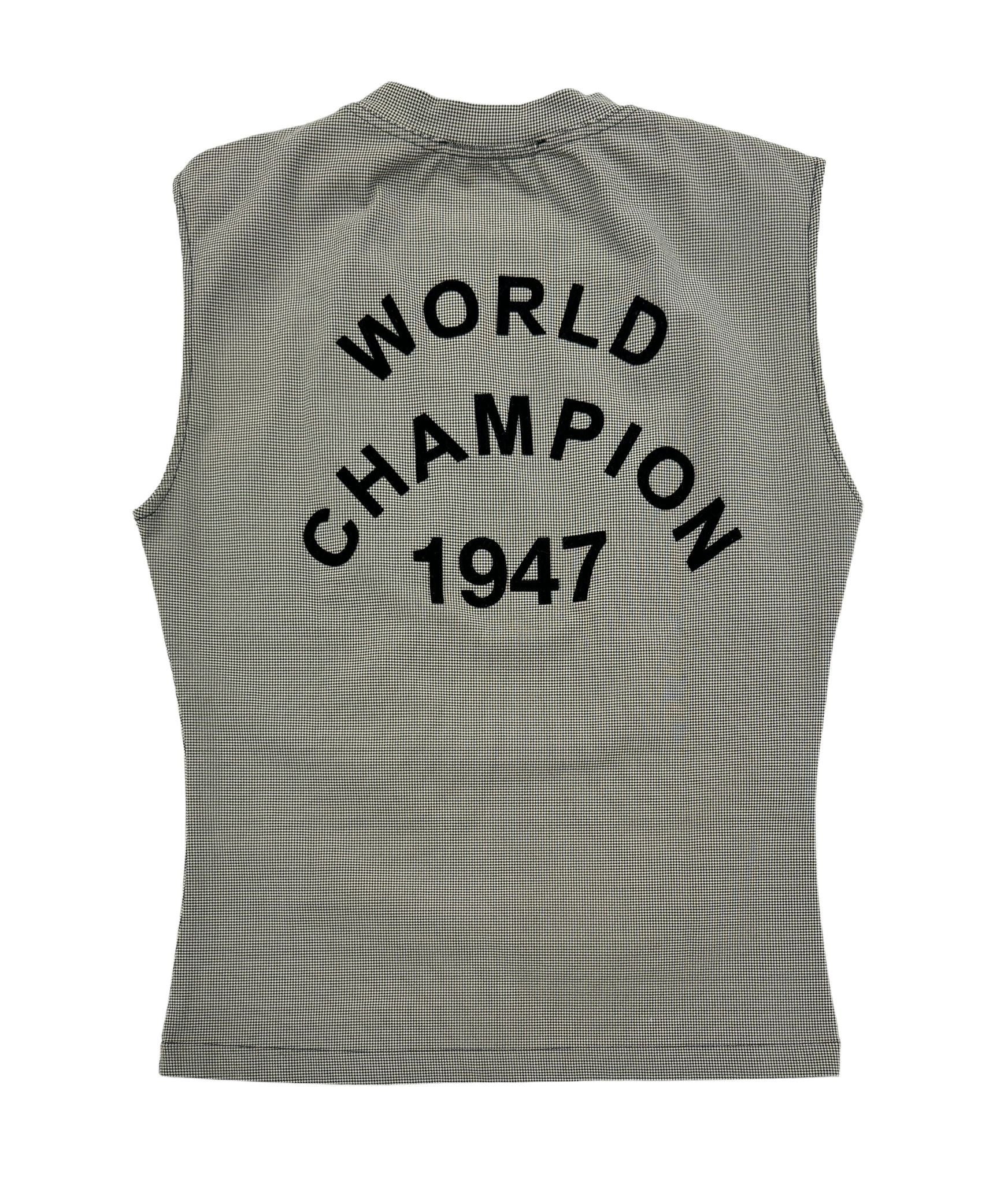 Dior 'J'Adore' Houndstooth Logo Tank - Image 2