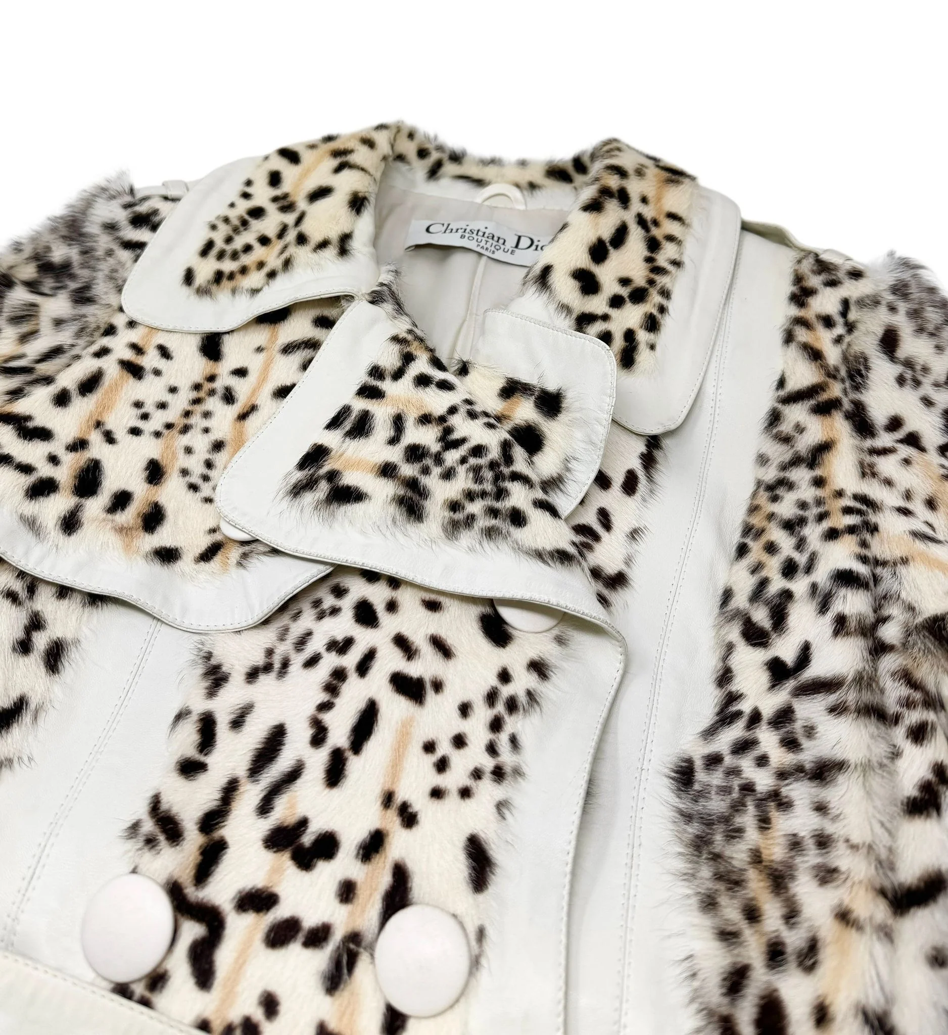 Dior Leopard Calf Hair Long Jacket - Image 5