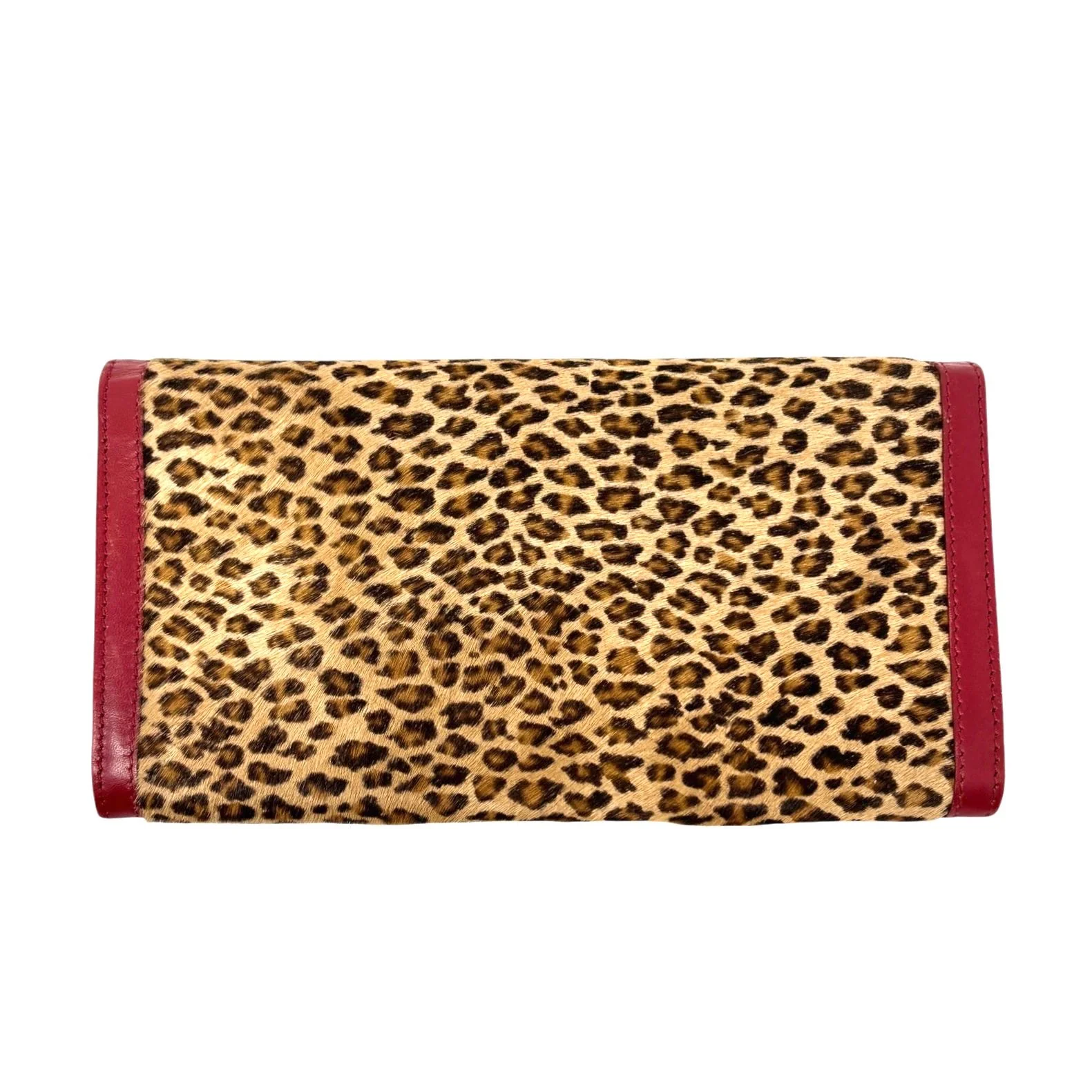 Fendi Leopard Calf-Hair Wallet/Clutch - Image 2