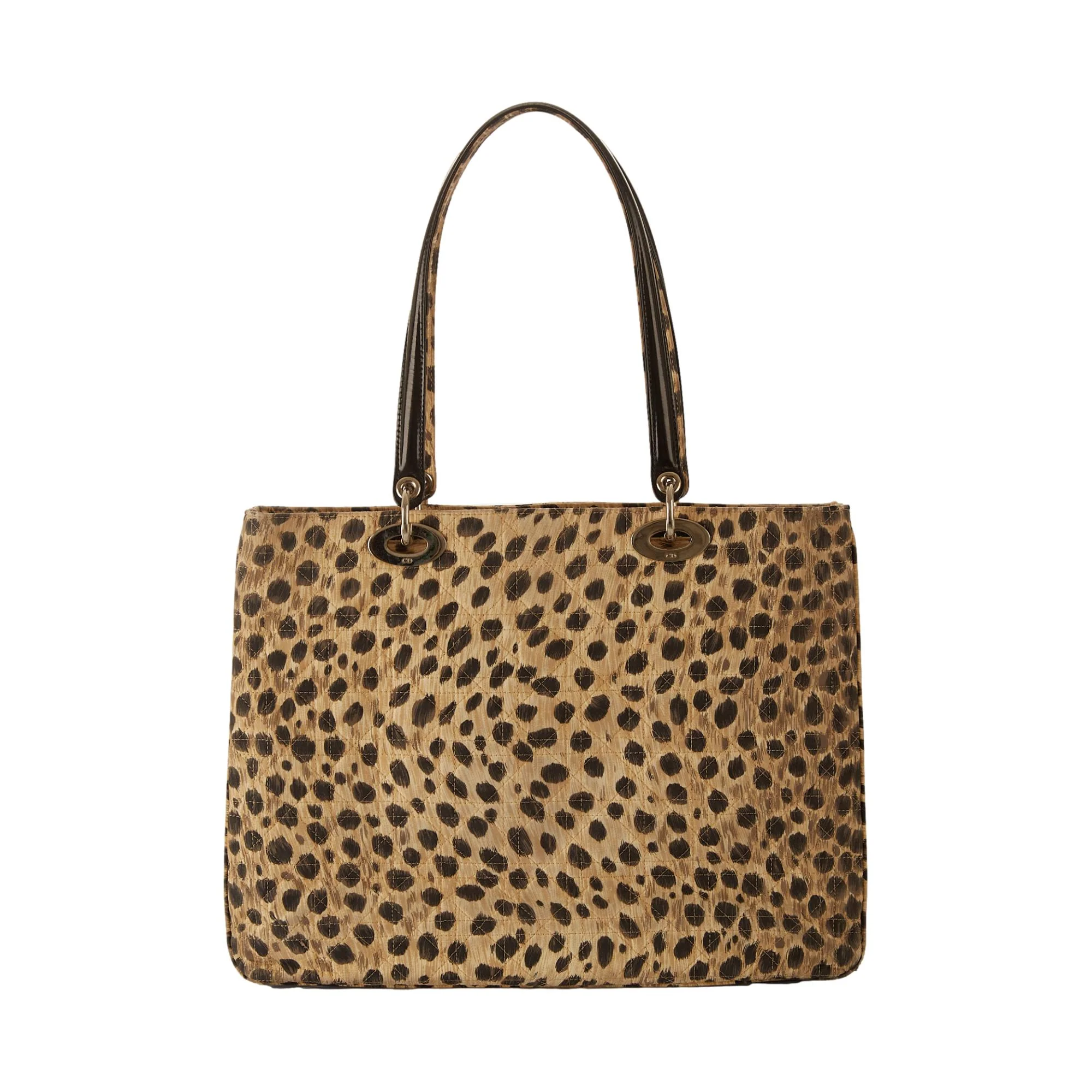 Dior Leopard Print Cannage Shoulder Bag - Image 2