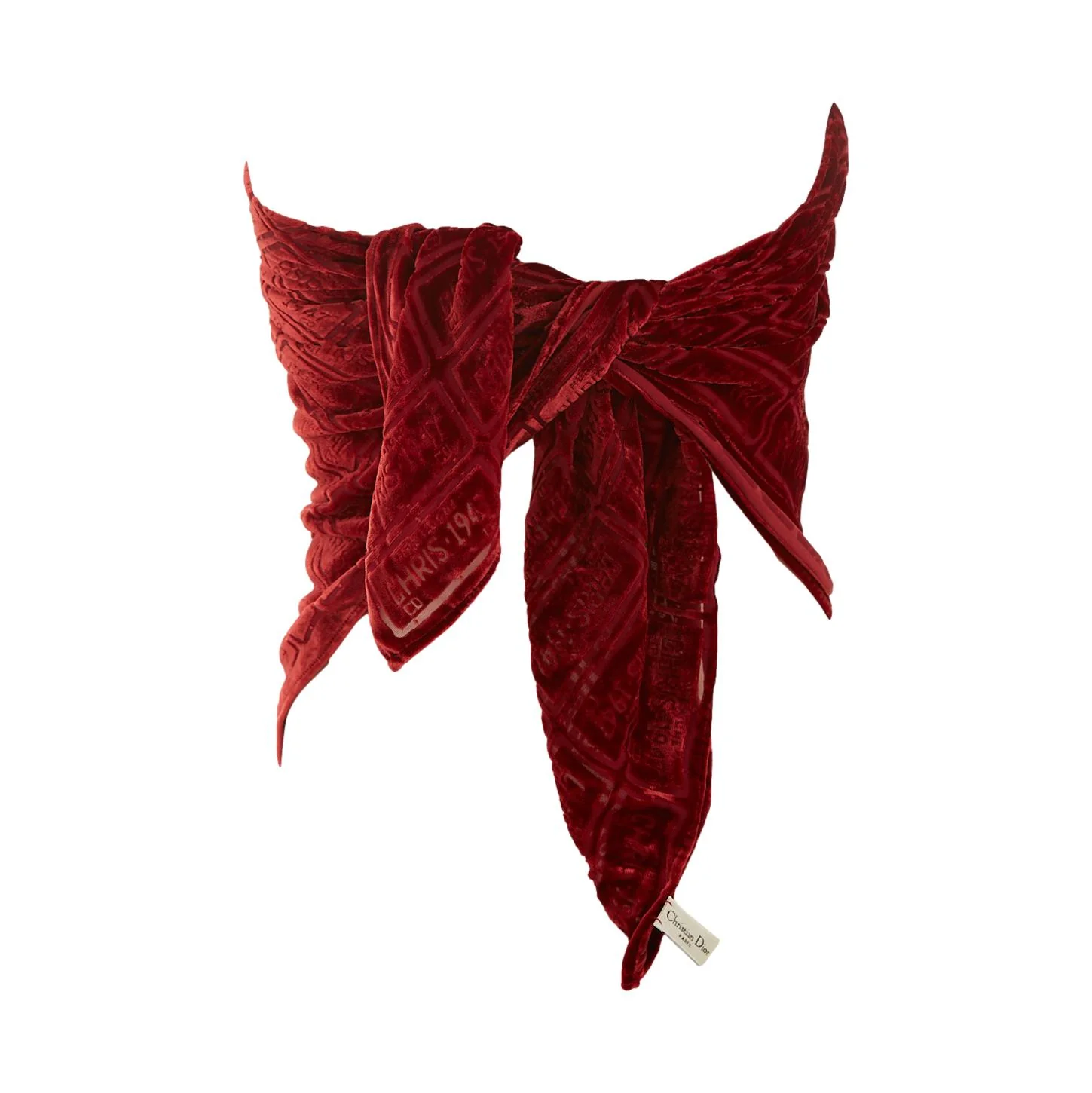Dior License Plate Burnout Scarf - Image 2