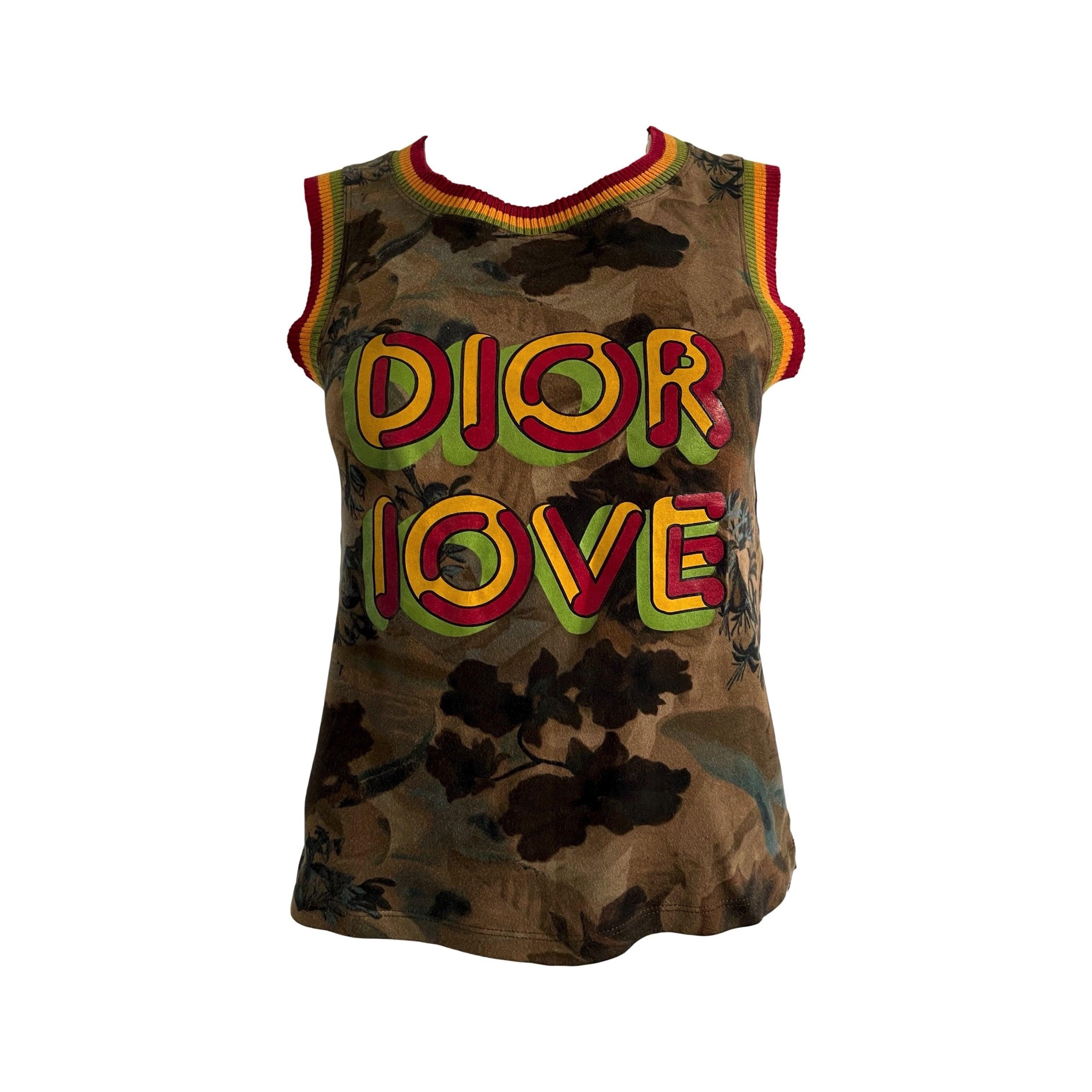 Dior Love Green Camo Tank