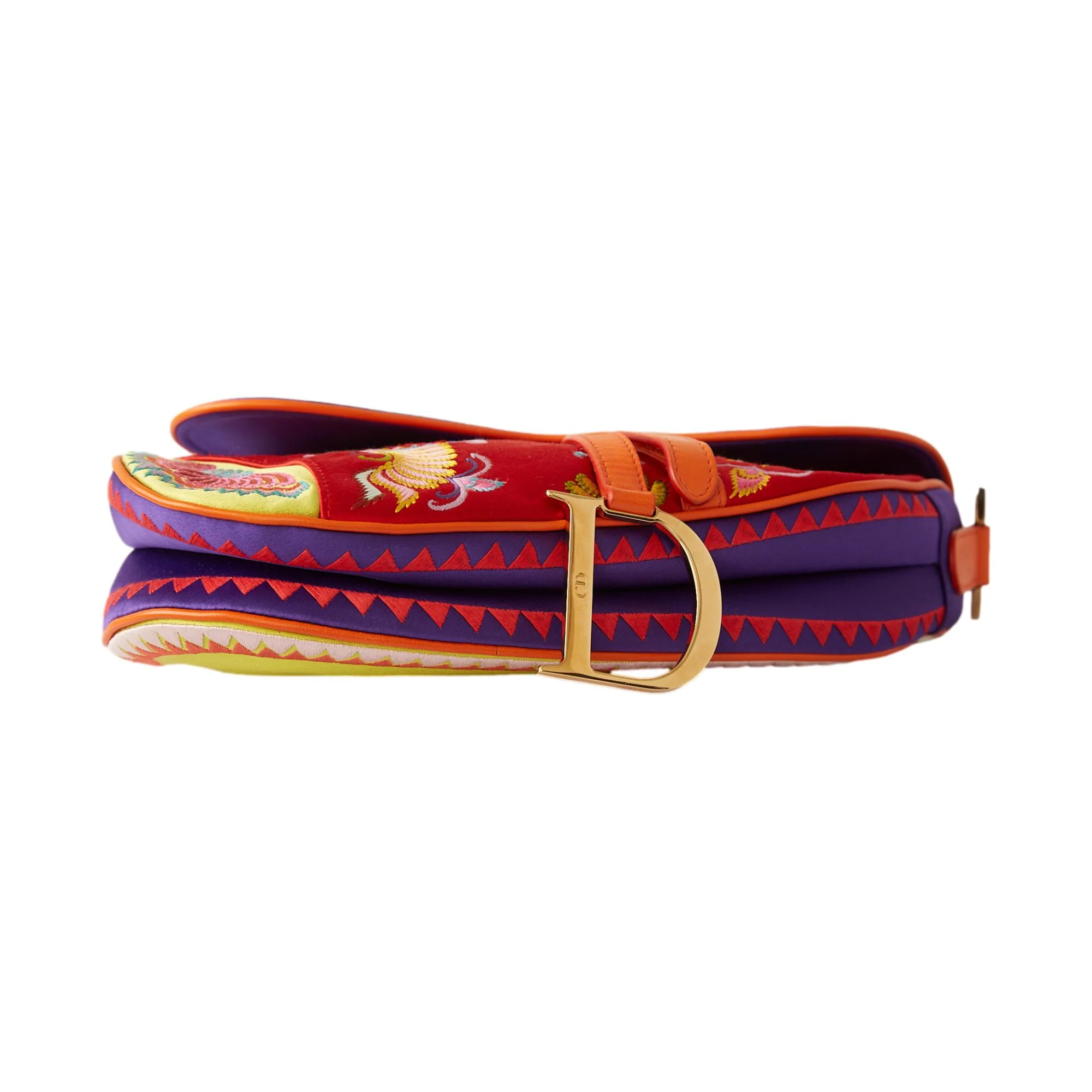 Dior Multicolor Embroidered Saddle Bag - Image 5