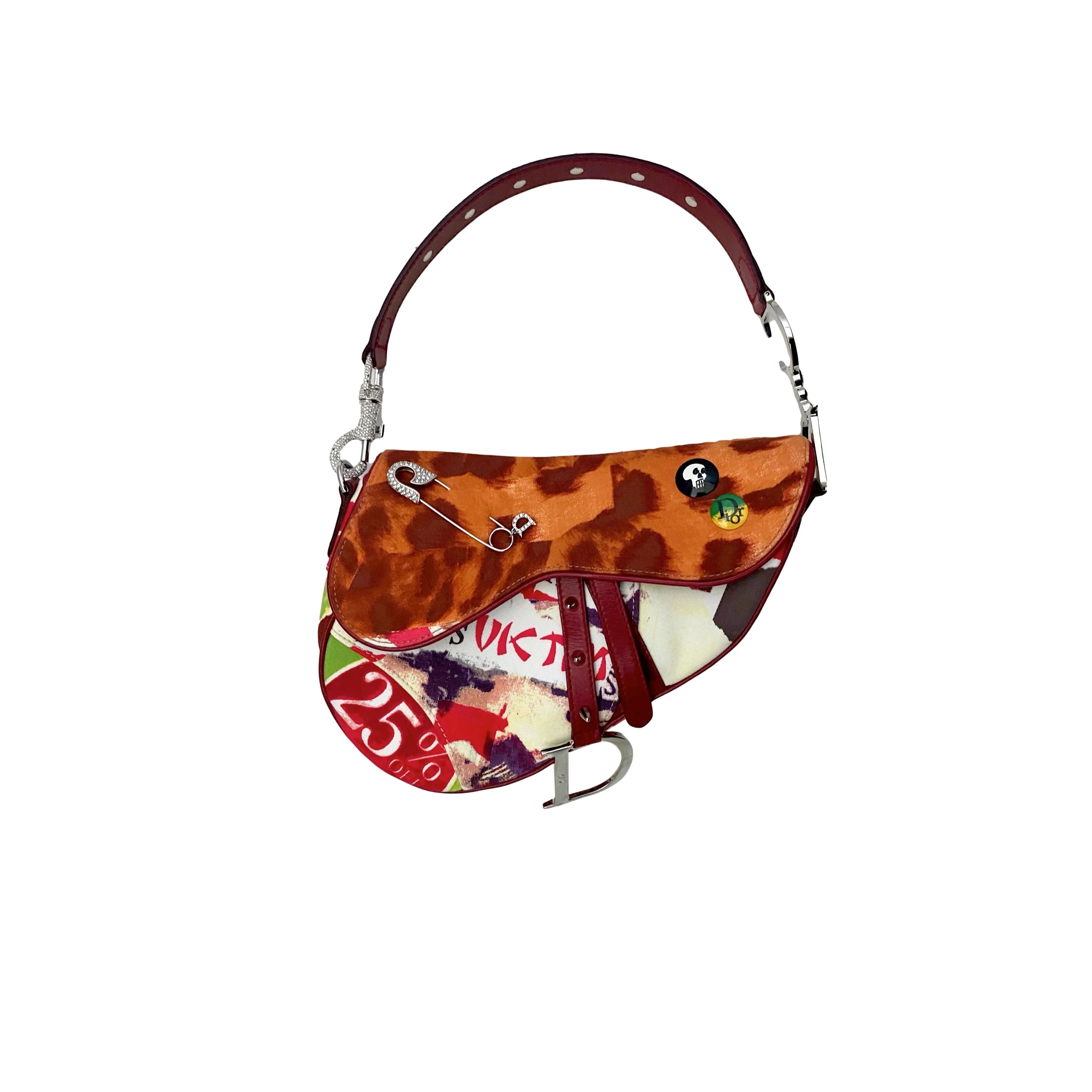 Dior Multicolor Victim Saddle Bag