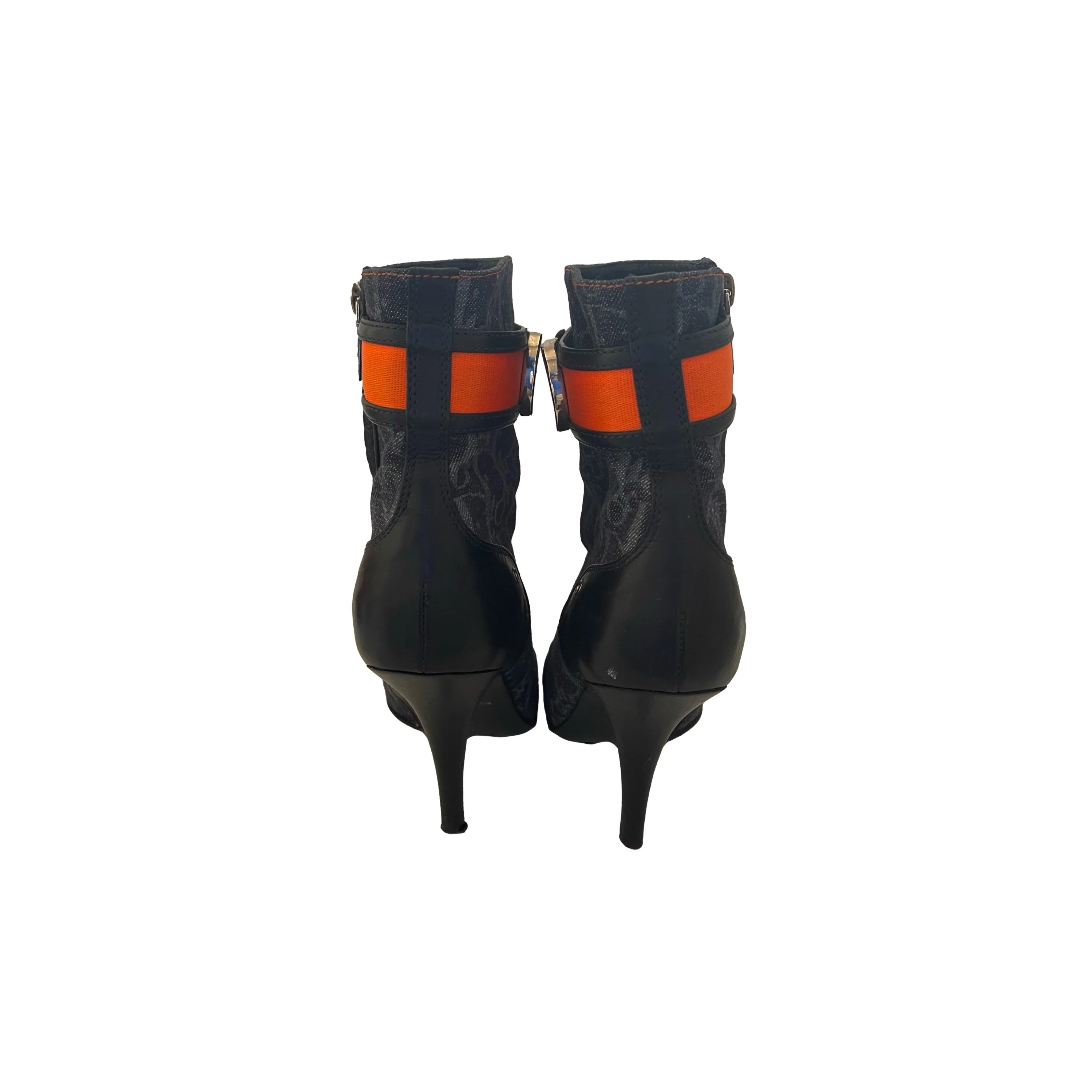 Dior Navy Flight Heeled Boots - Image 4