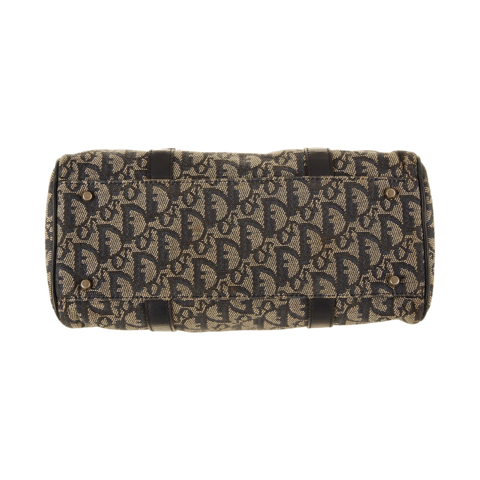 Dior Navy Logo Hardware Shoulder Bag - Image 3