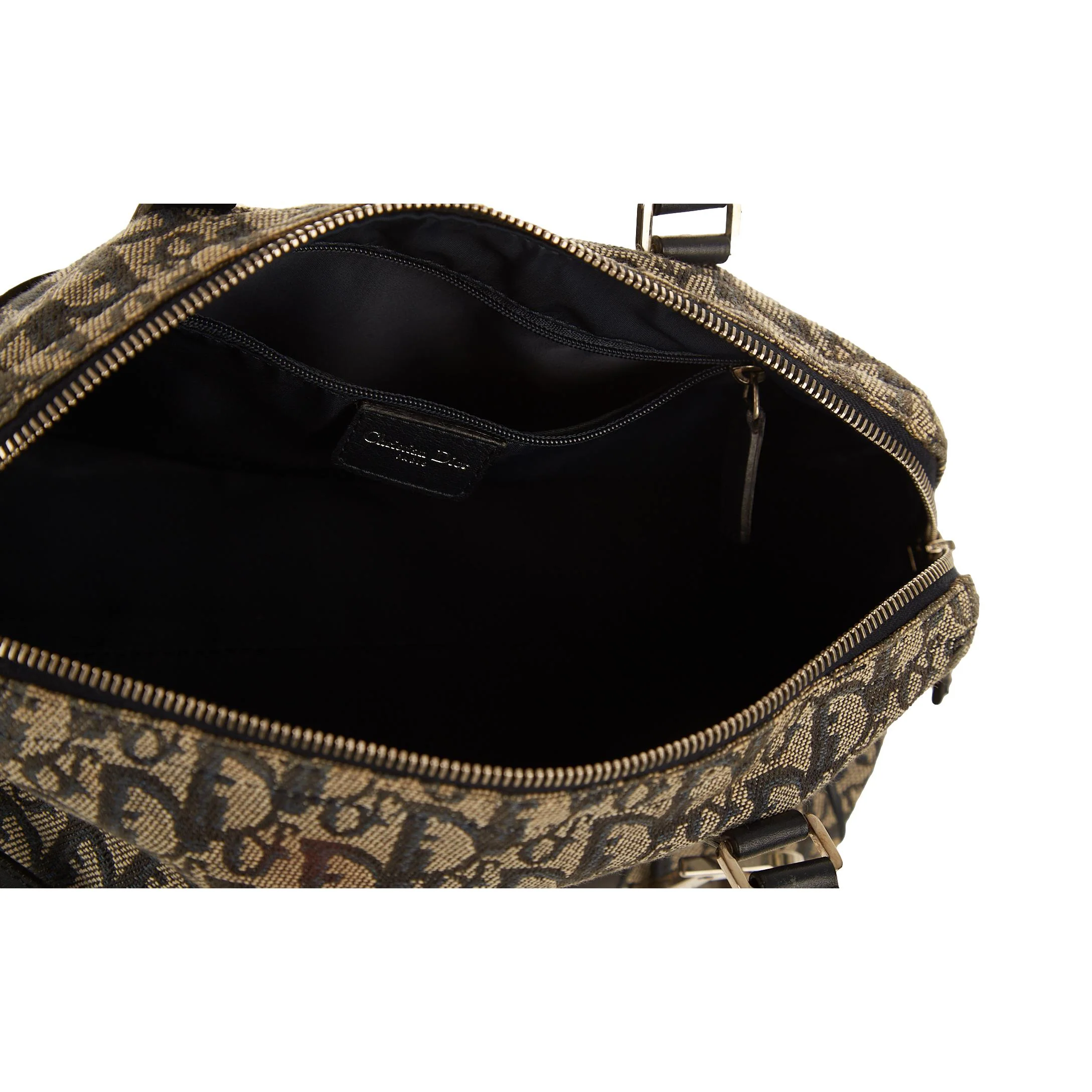 Dior Navy Logo Hardware Shoulder Bag - Image 4