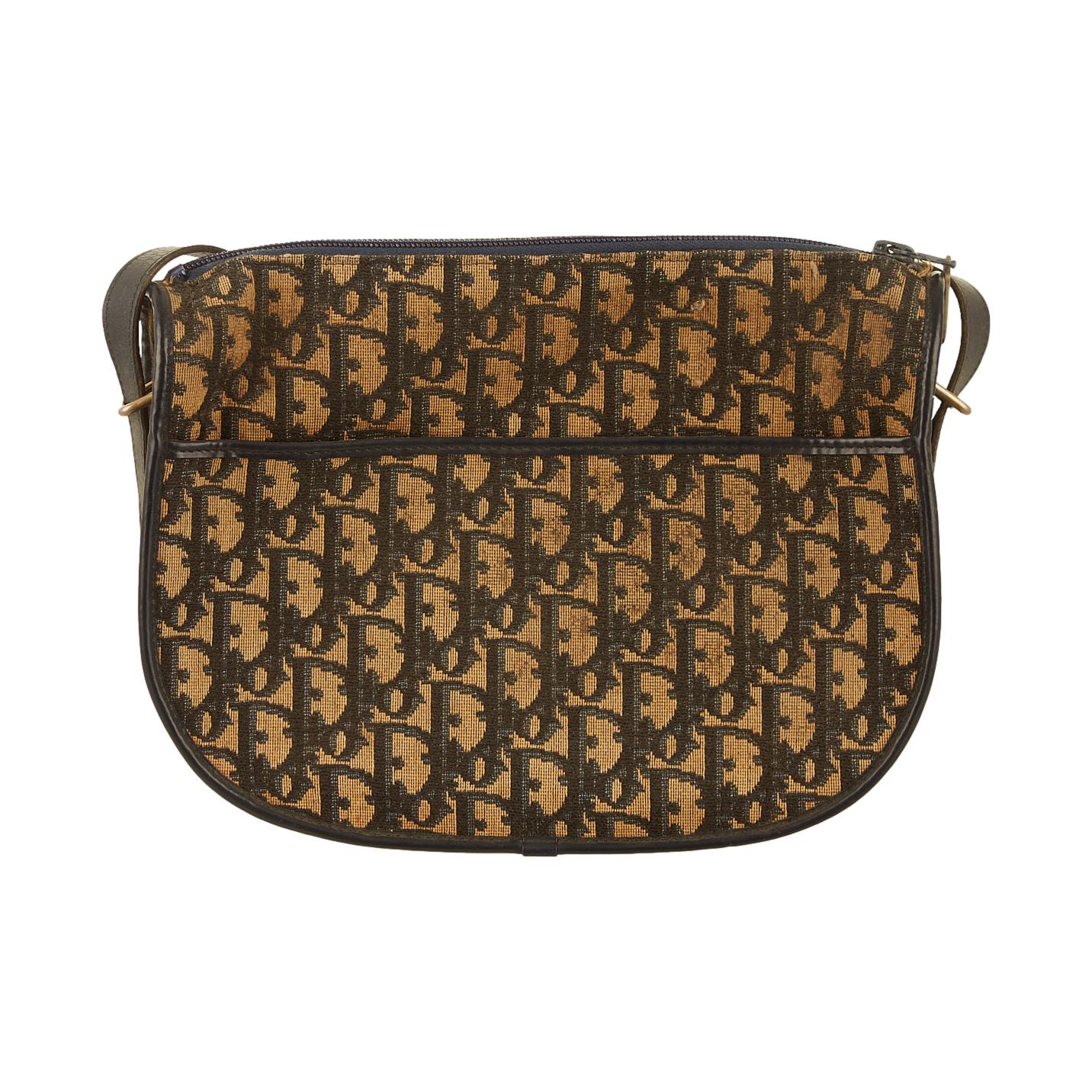 Dior Navy Logo Shoulder Bag - Image 3