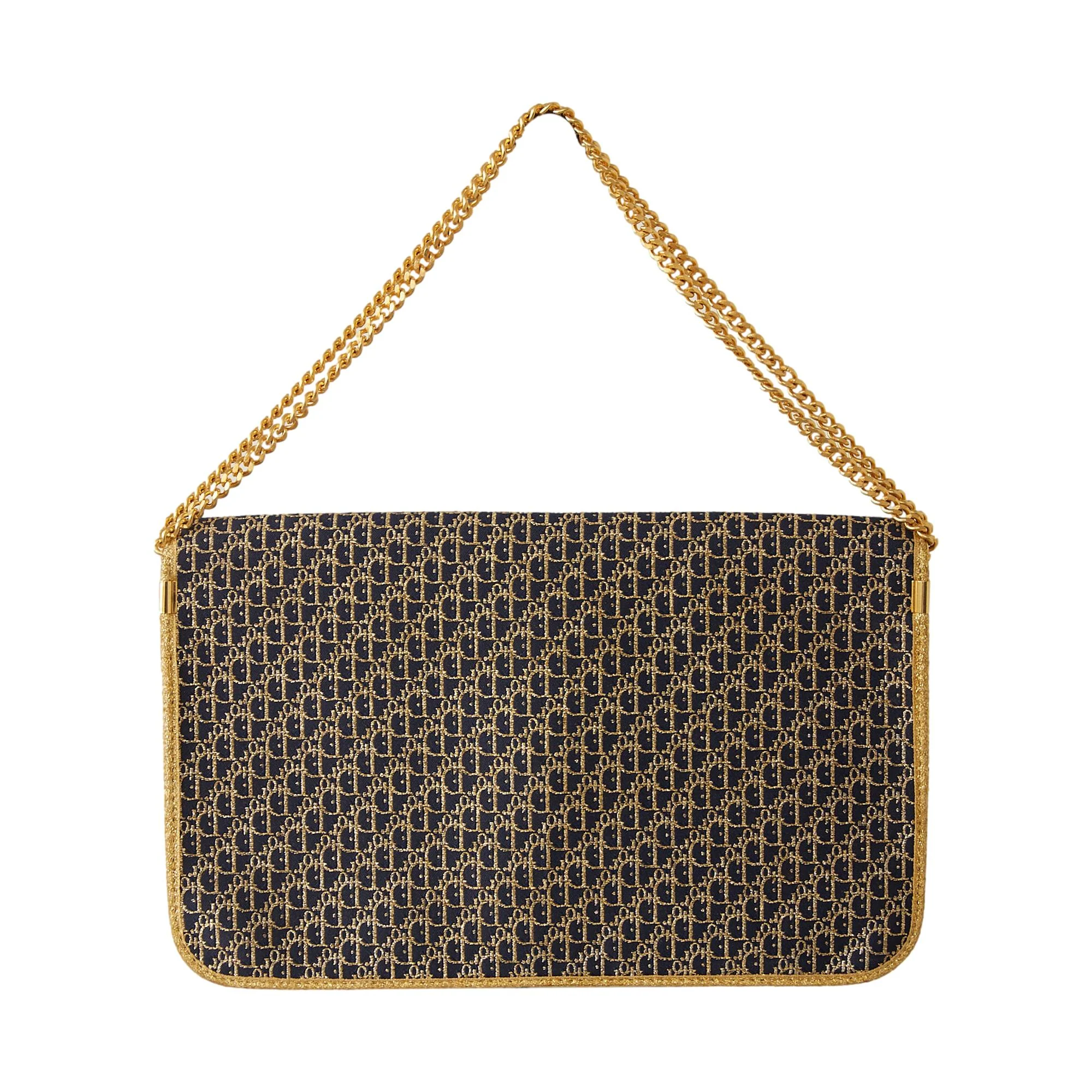 Dior Navy Logo Shoulder Bag - Image 2