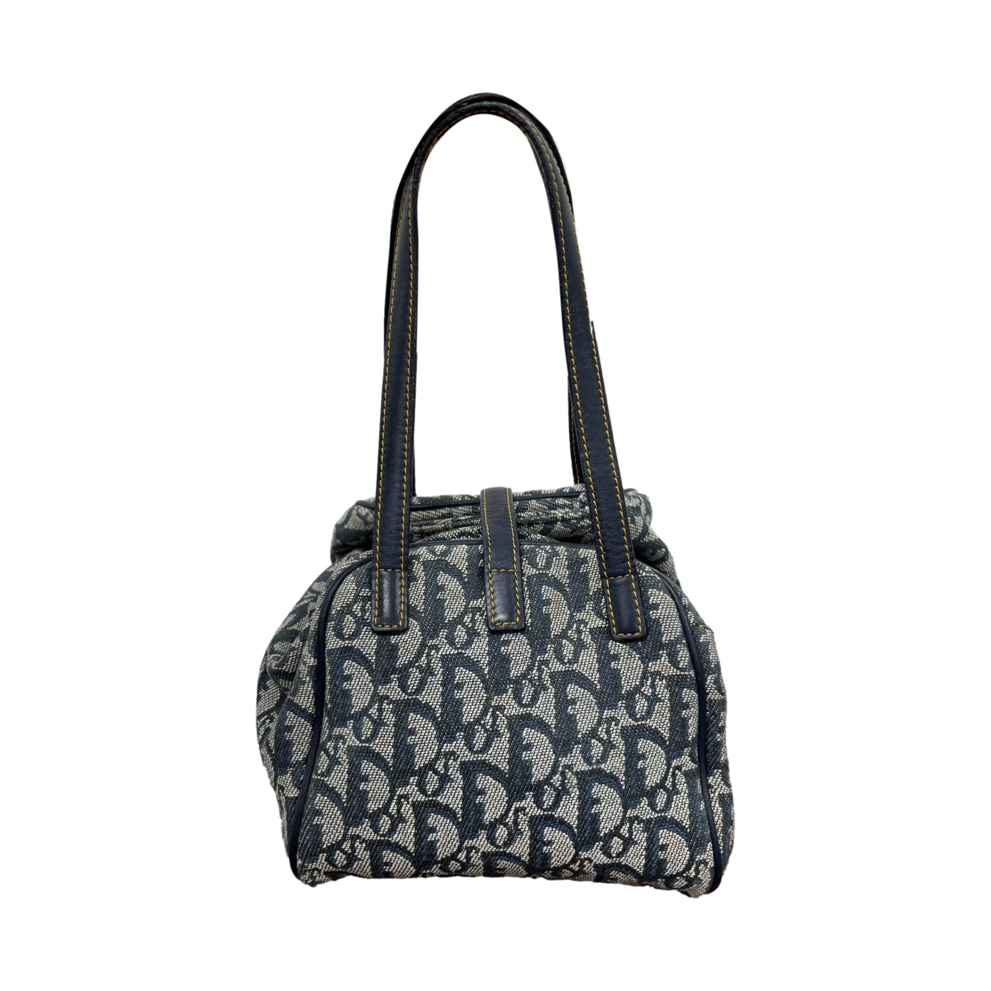 Dior Navy Logo Shoulder Bag - Image 2