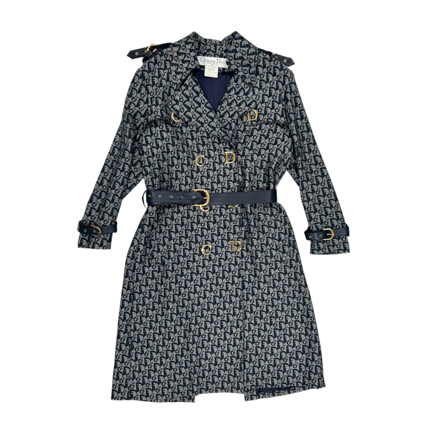 Dior Navy Logo Trench