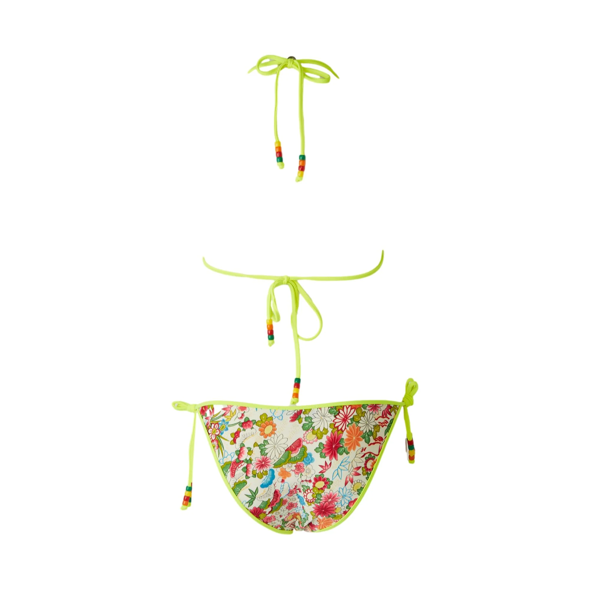 Dior Neon Floral Print Bikini - Image 2