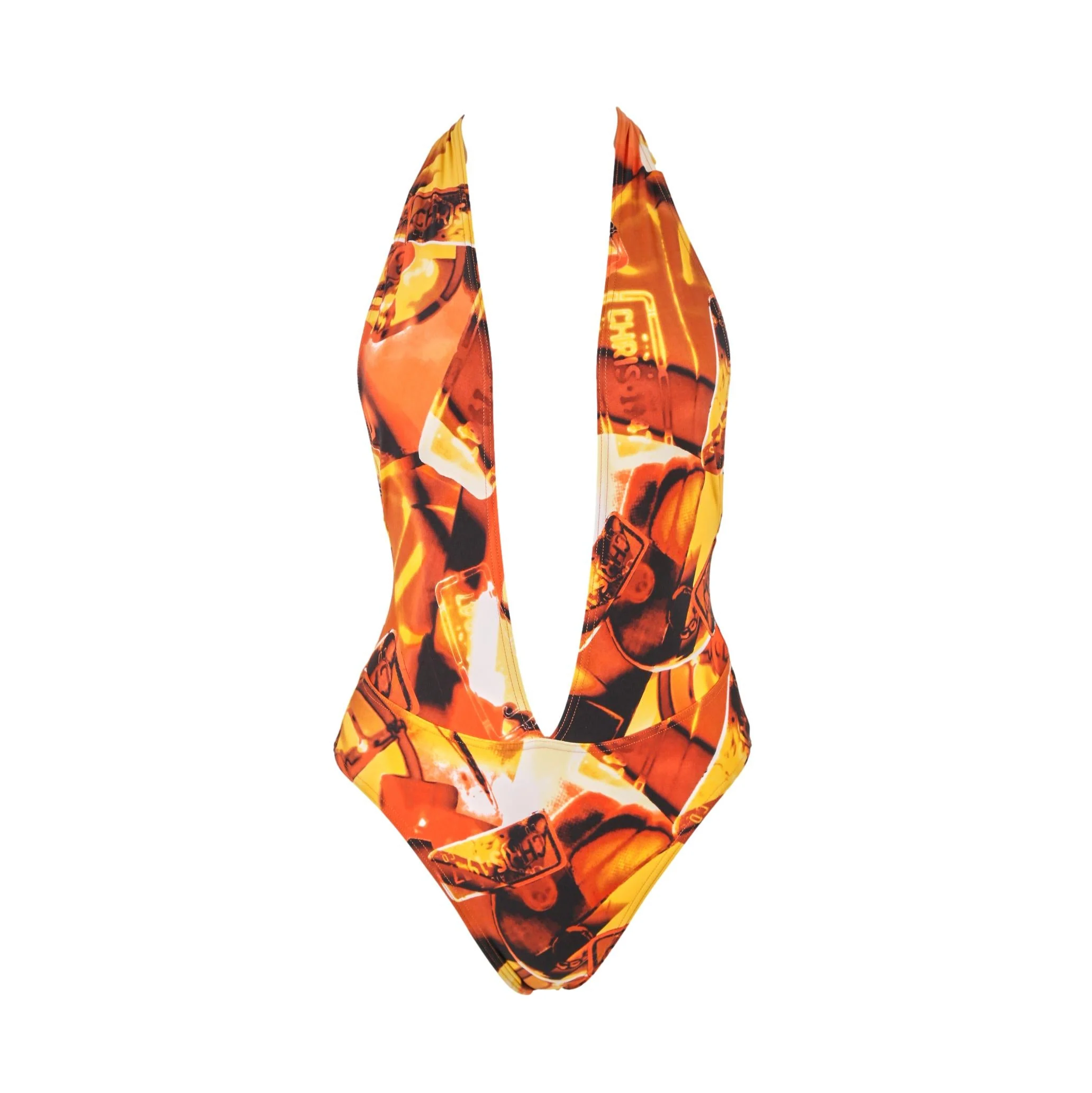 Dior Orange Highway Print One Piece